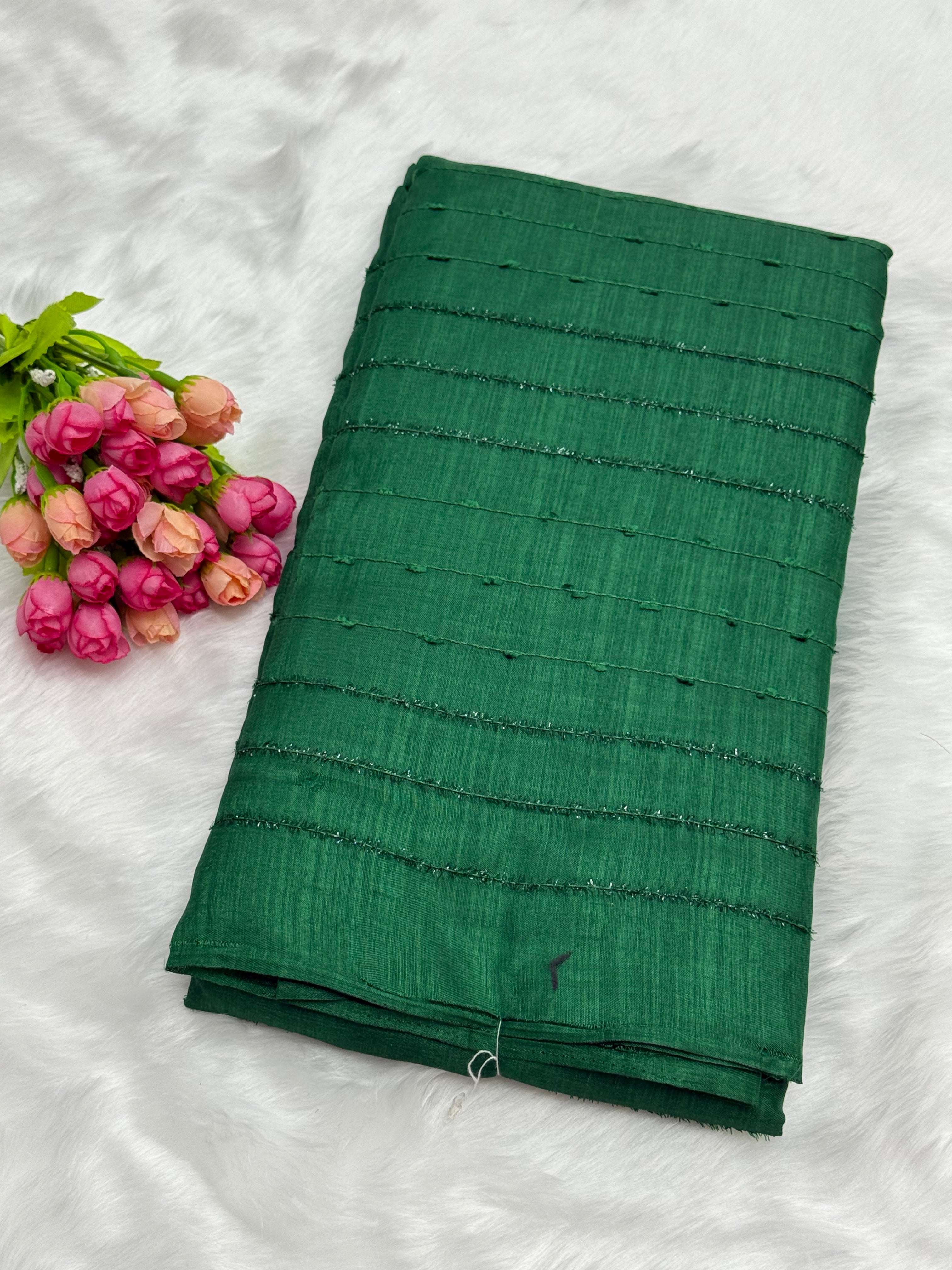 DESIGNER DOLLA SILK SAREE - GREEN