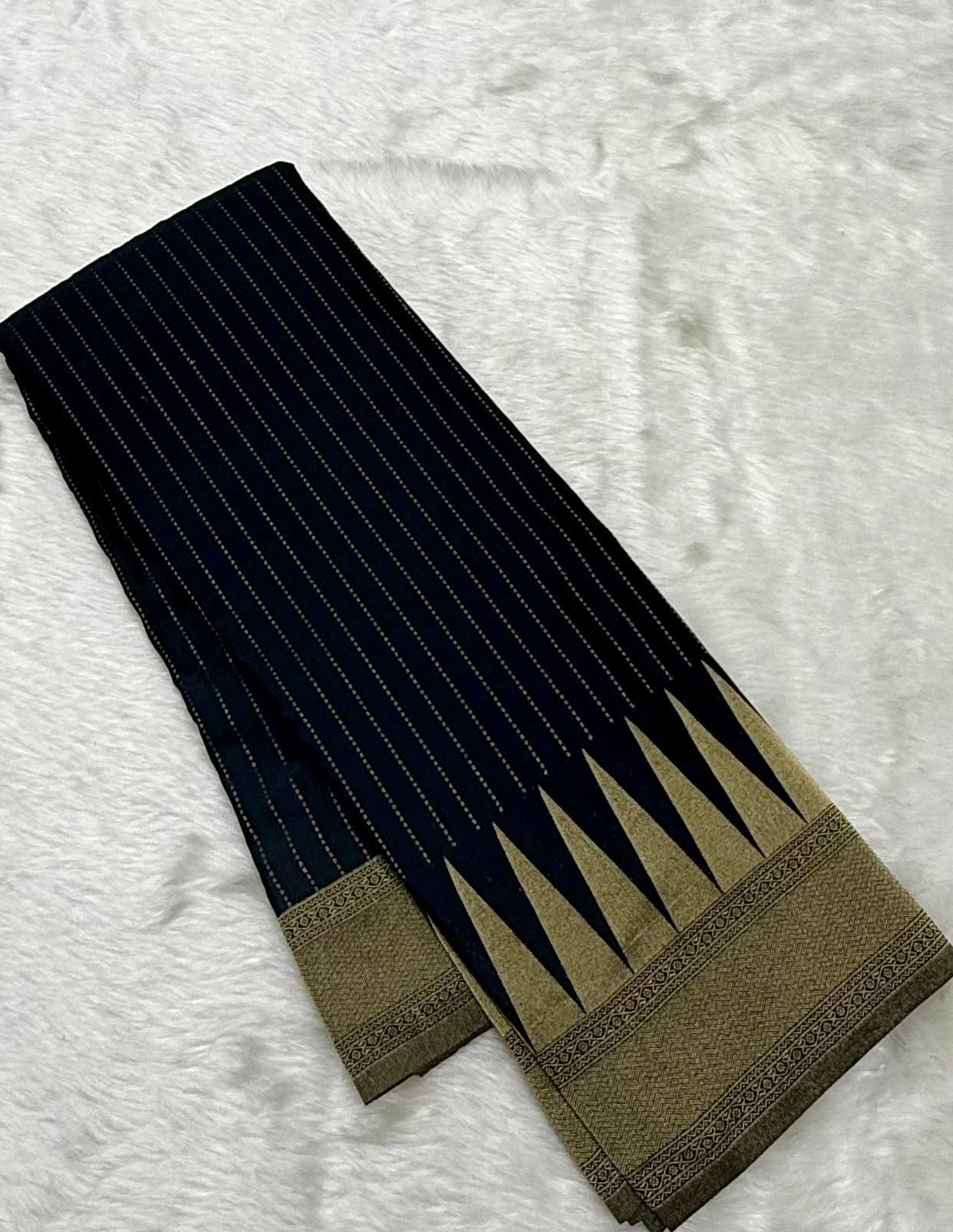 TRENDING DESIGNER BANARAS SILK SAREE - BLACK