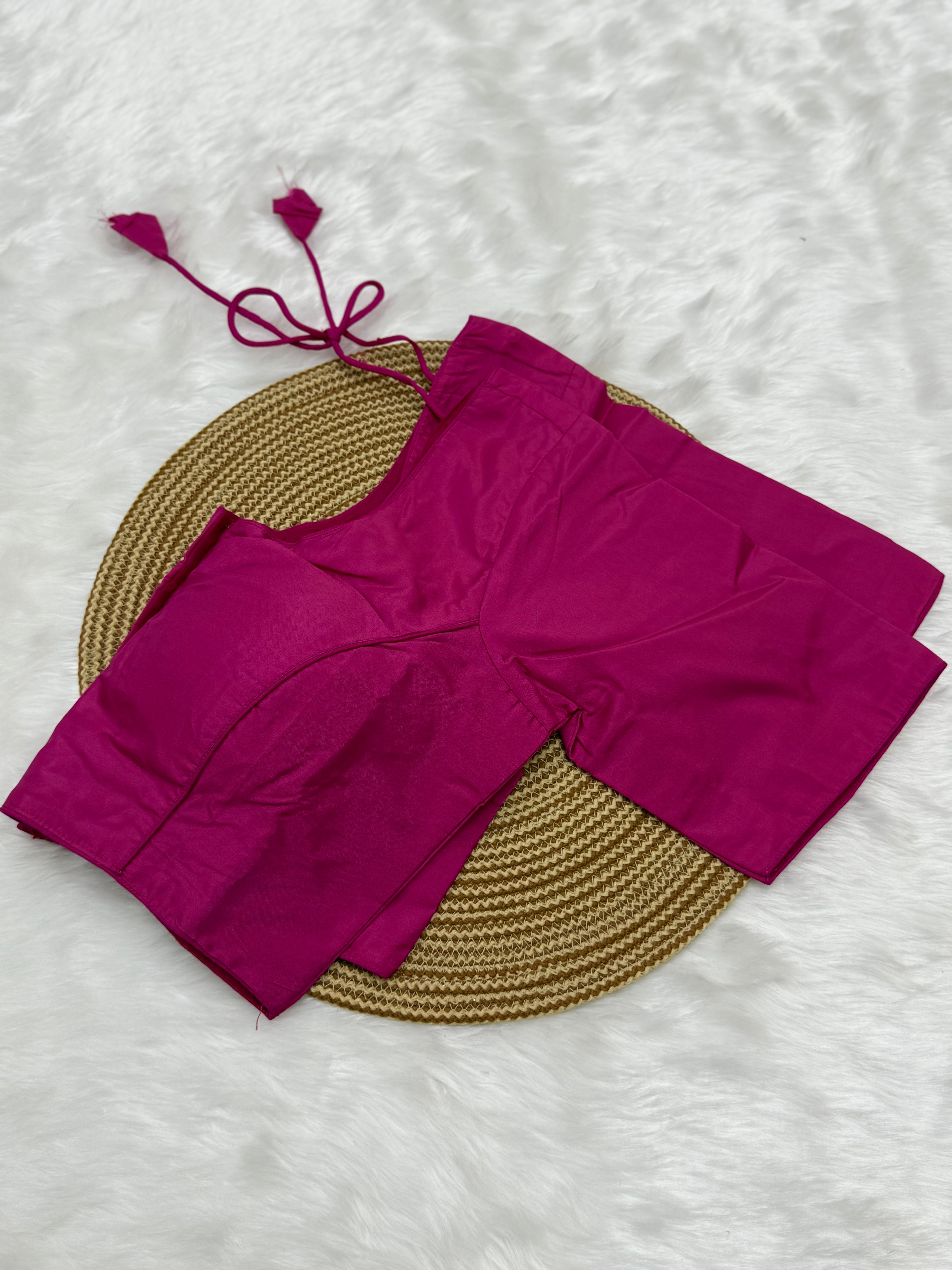 PLAIN READYMADE SAREE BLOUSE