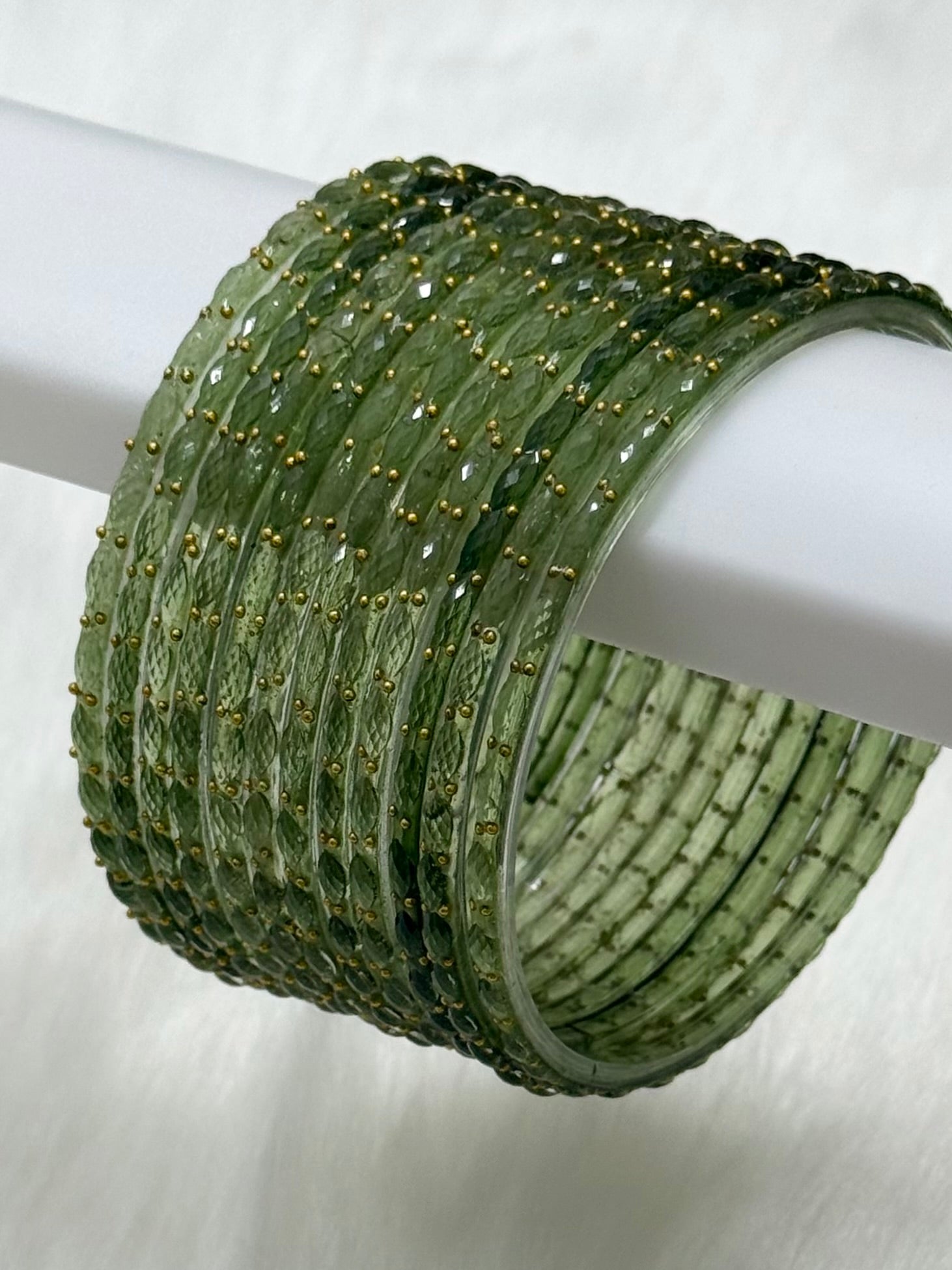RAINDROP GLASS BANGLES PACK OF 12