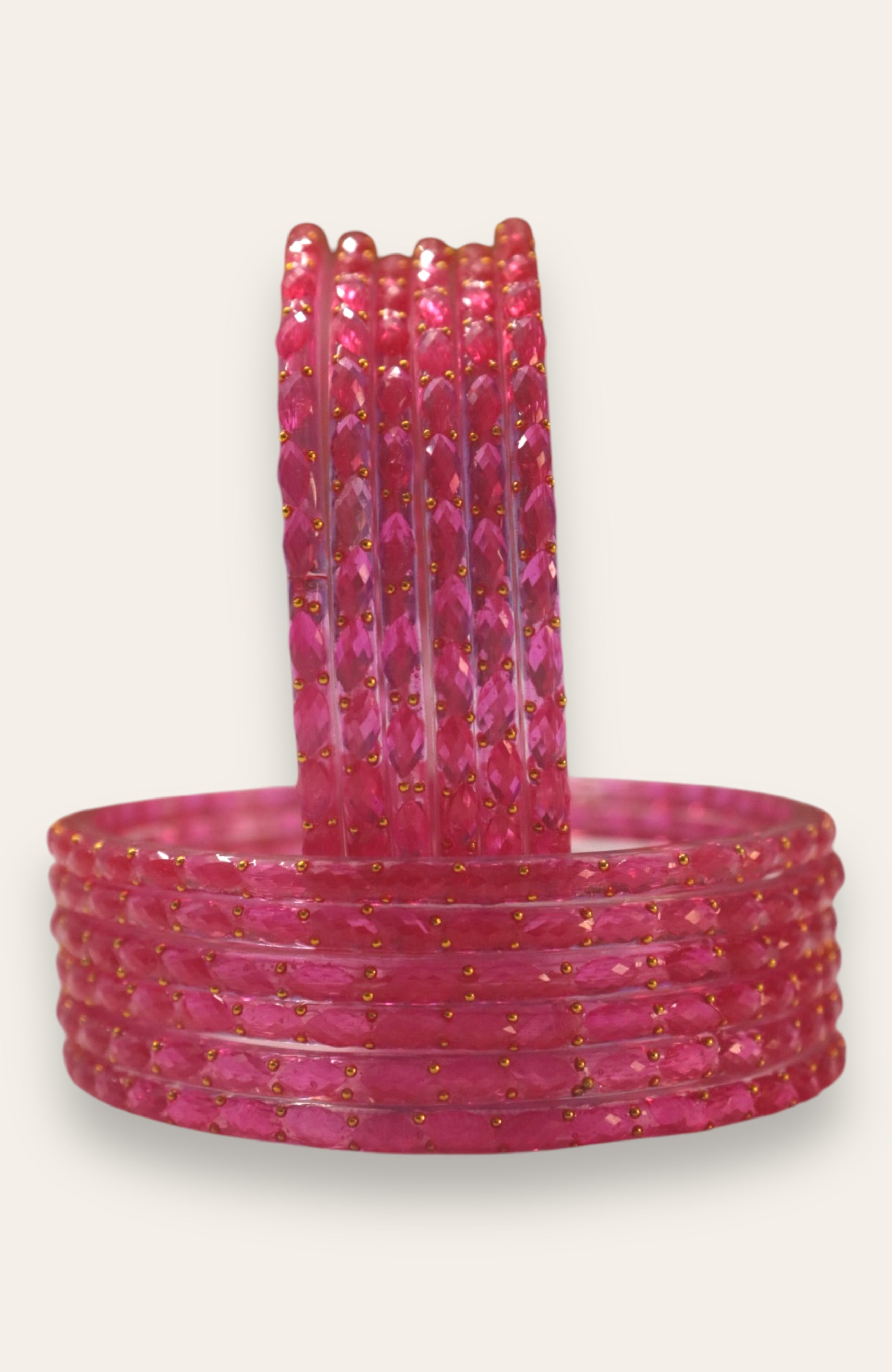 RAINDROP GLASS BANGLES PACK OF 12