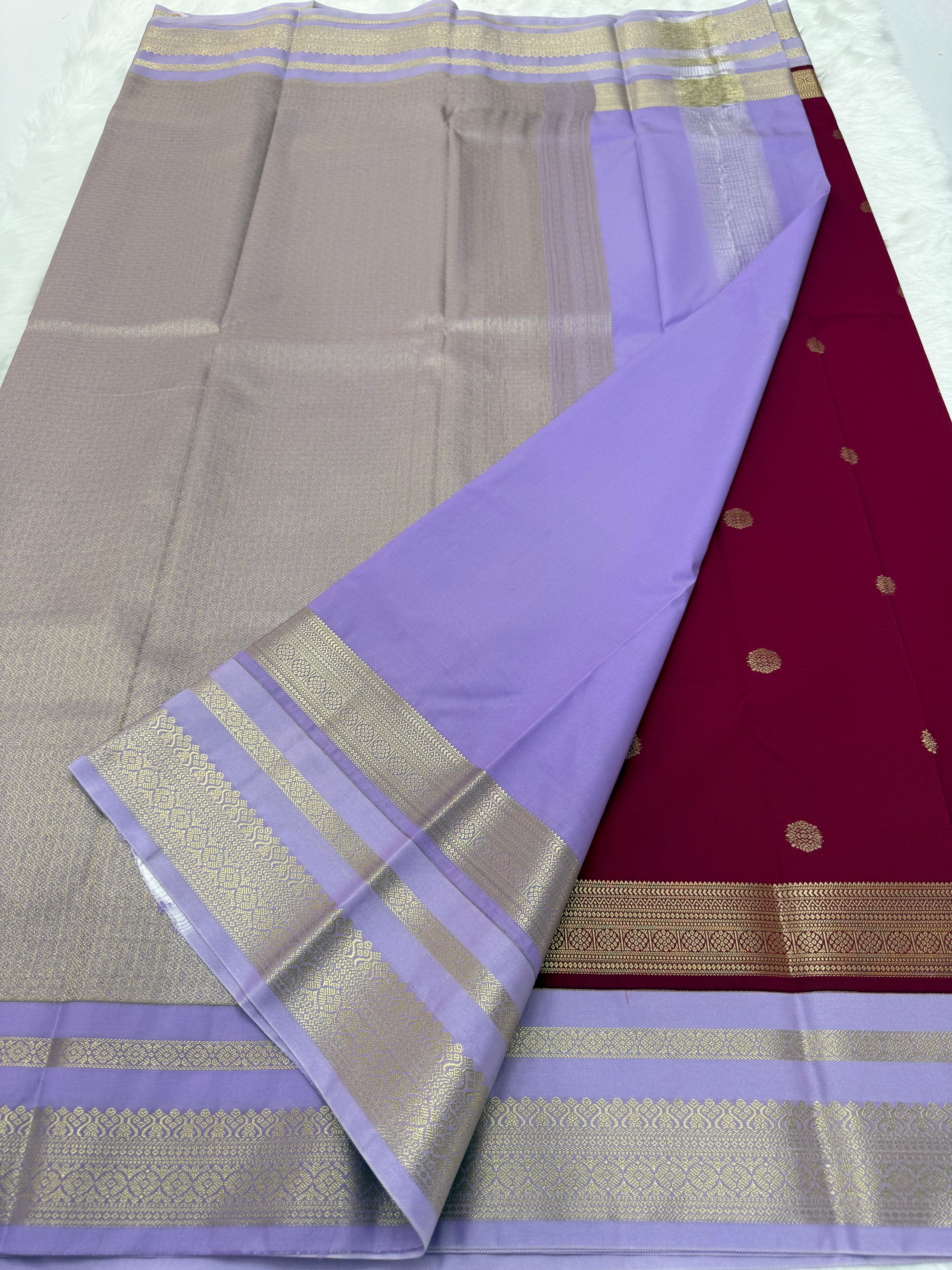 PREMIUM SEMI KANCHI SILK SAREE - BYZANTINE