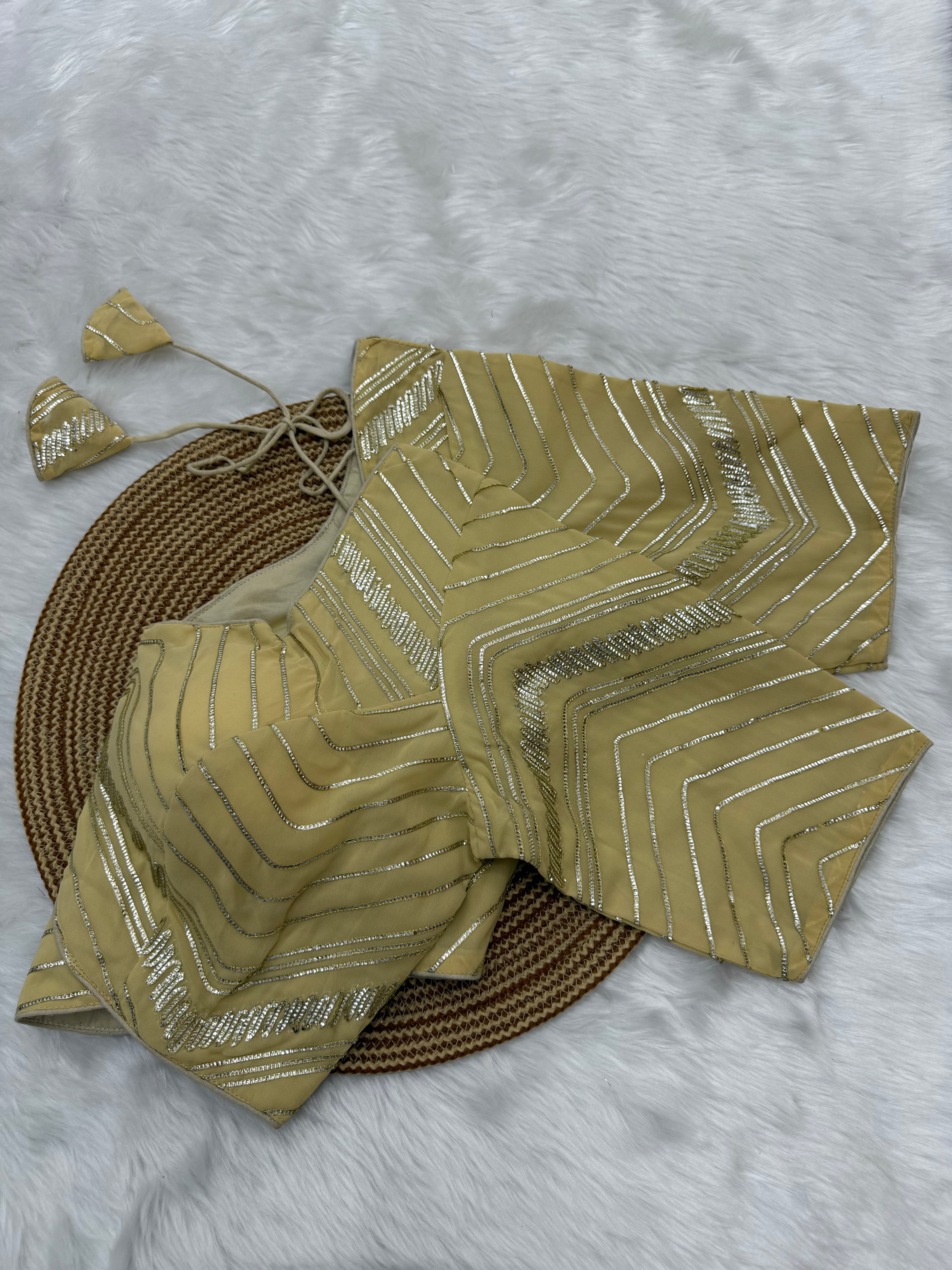 GOTA PATTI BOLLYWOOD INSPIRED PARTY WEAR BLOUSE - SANDAL