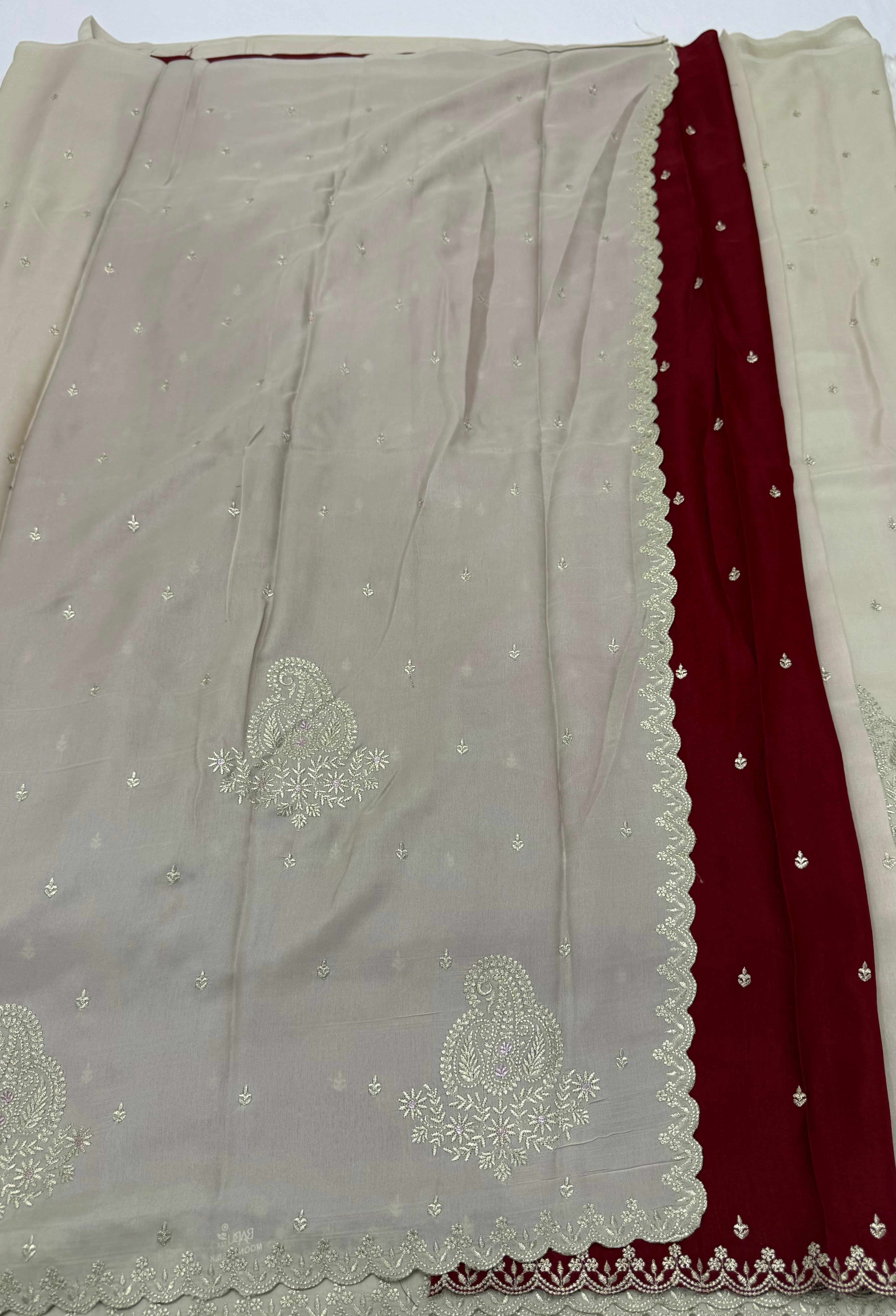 PREMIUM DESIGNER FANCY SAREE - CREAM
