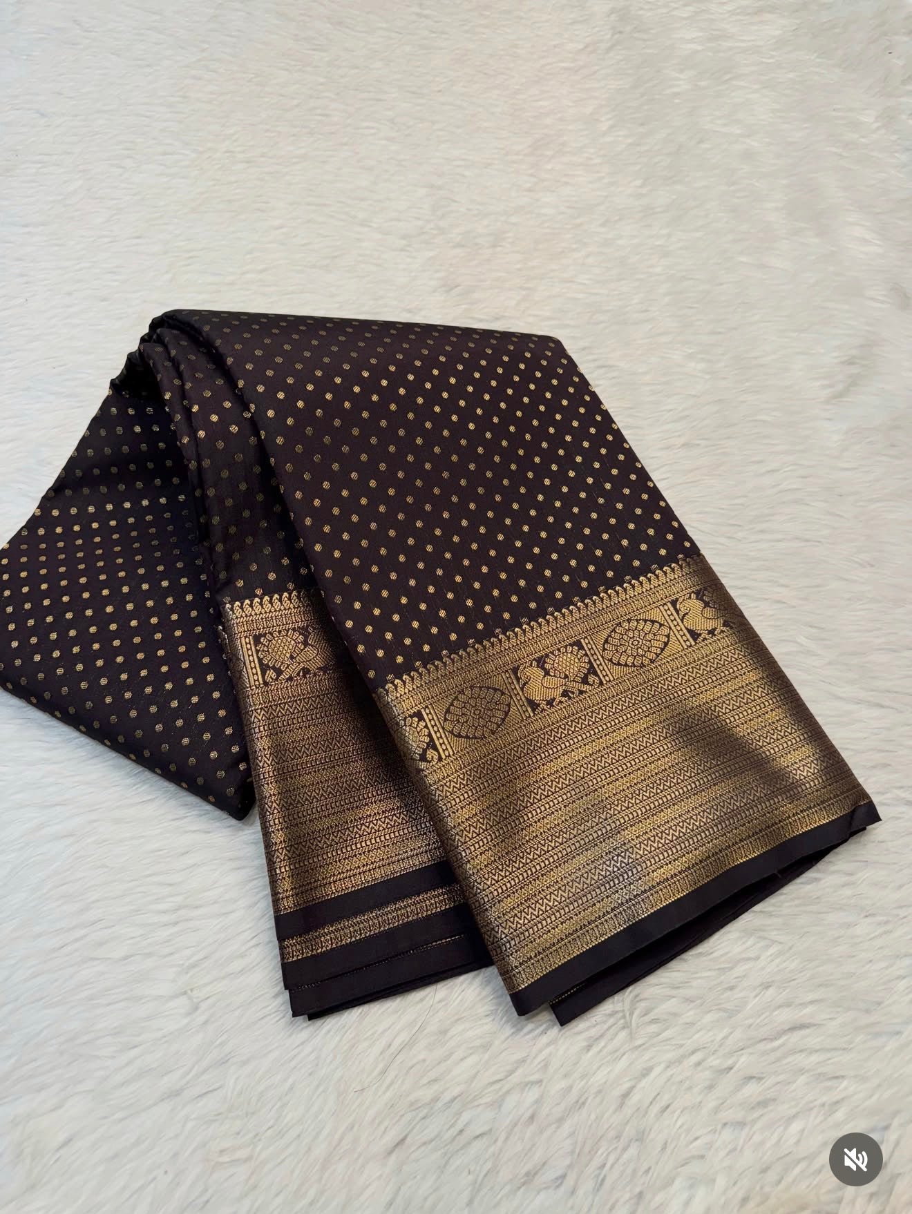PREMIUM SEMI KANCHI SILK SAREE - BROWN