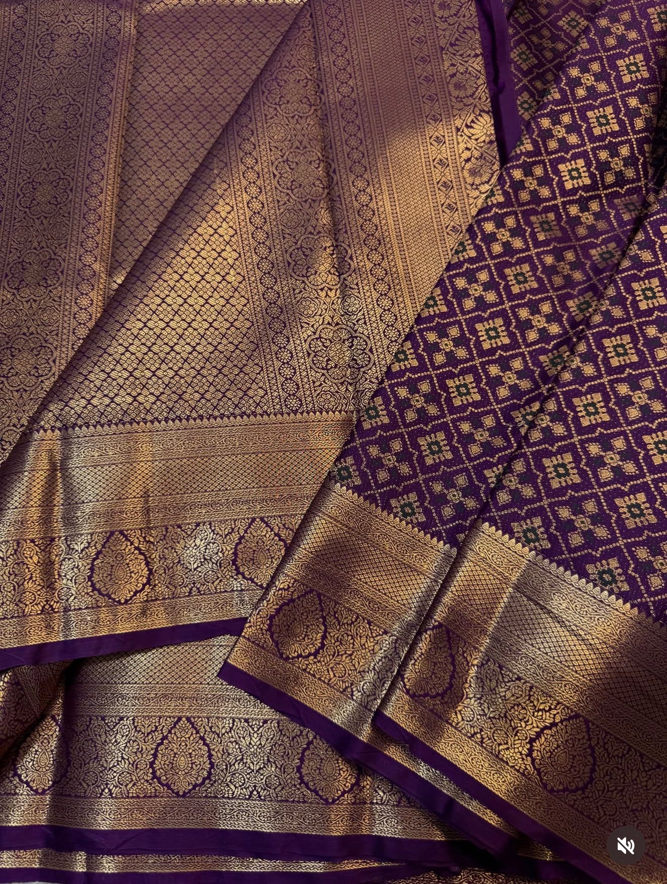 PREMIUM SEMI KANCHI SILK SAREE - RIPE PLUM