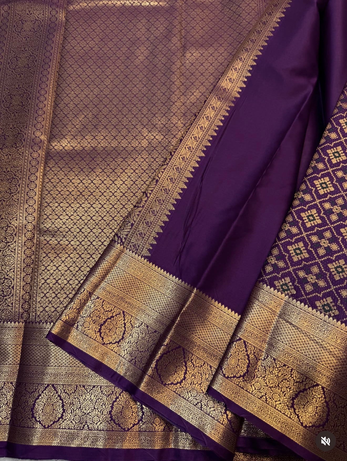 PREMIUM SEMI KANCHI SILK SAREE - RIPE PLUM