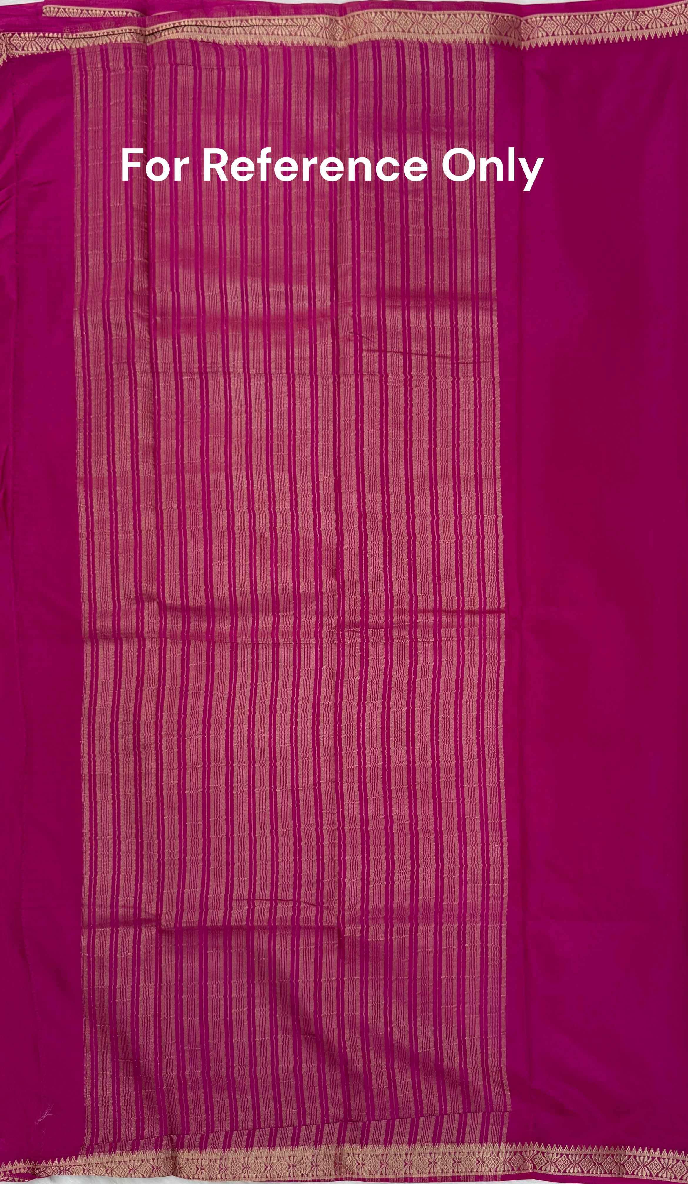 PREMIUM MYSORE SILK PIPING BORDER SAREE - ORANGE