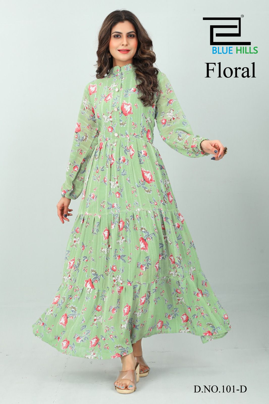 FLORAL CLASSY DESIGNER LONG KURTI GRABO365
