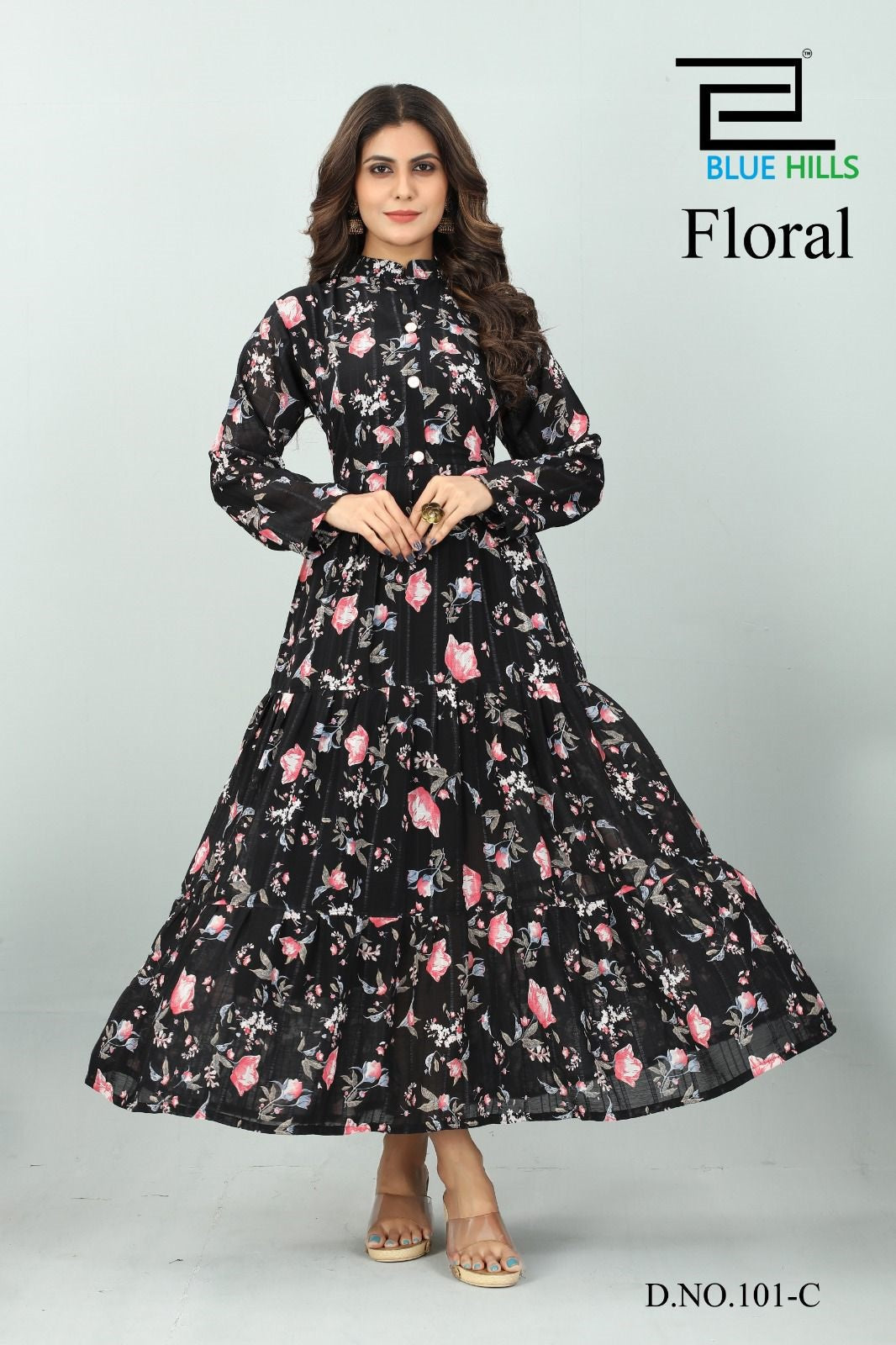 FLORAL CLASSY DESIGNER LONG KURTI GRABO365