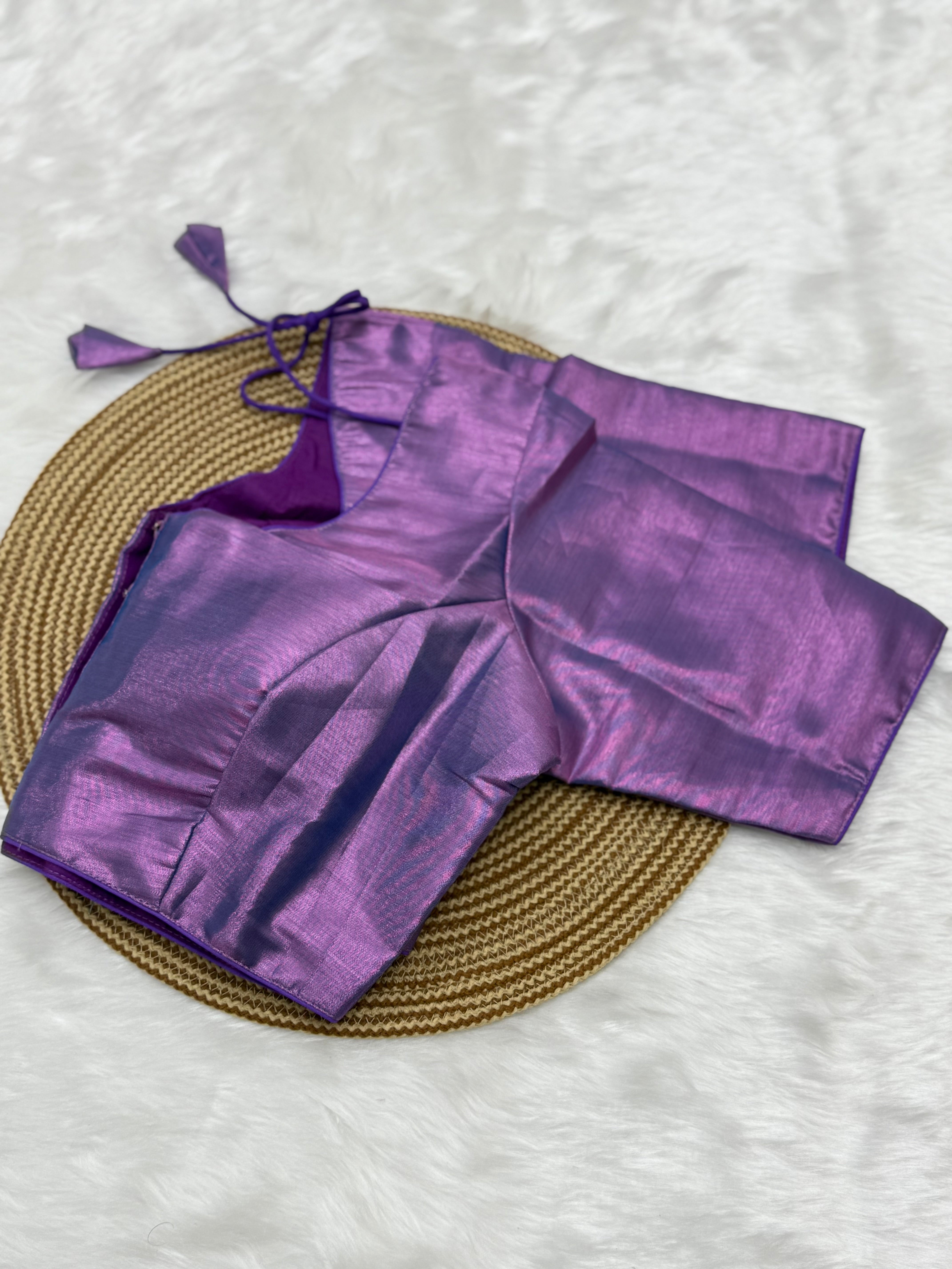 PREMIUM PLAIN READYMADE SAREE BLOUSE