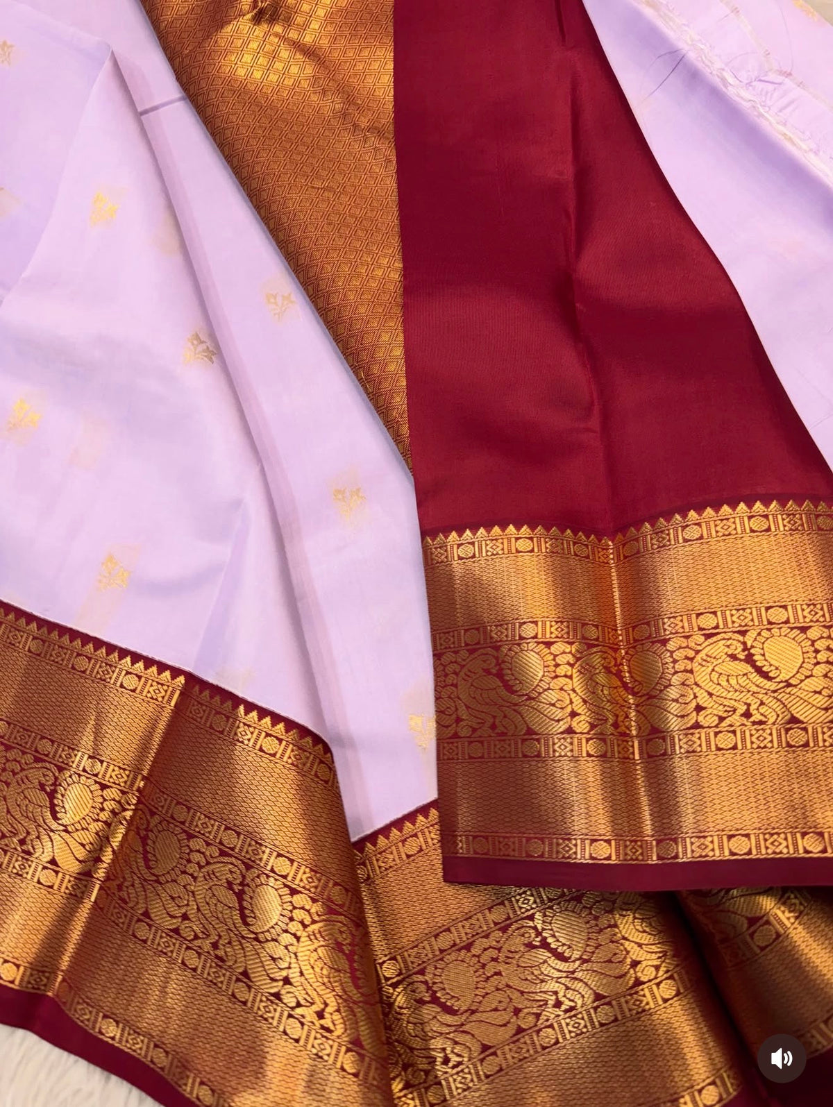 KANCHIPURAM PURE SILK SAREE | SILKMARK® CERTIFIED - PASTEL LILAC