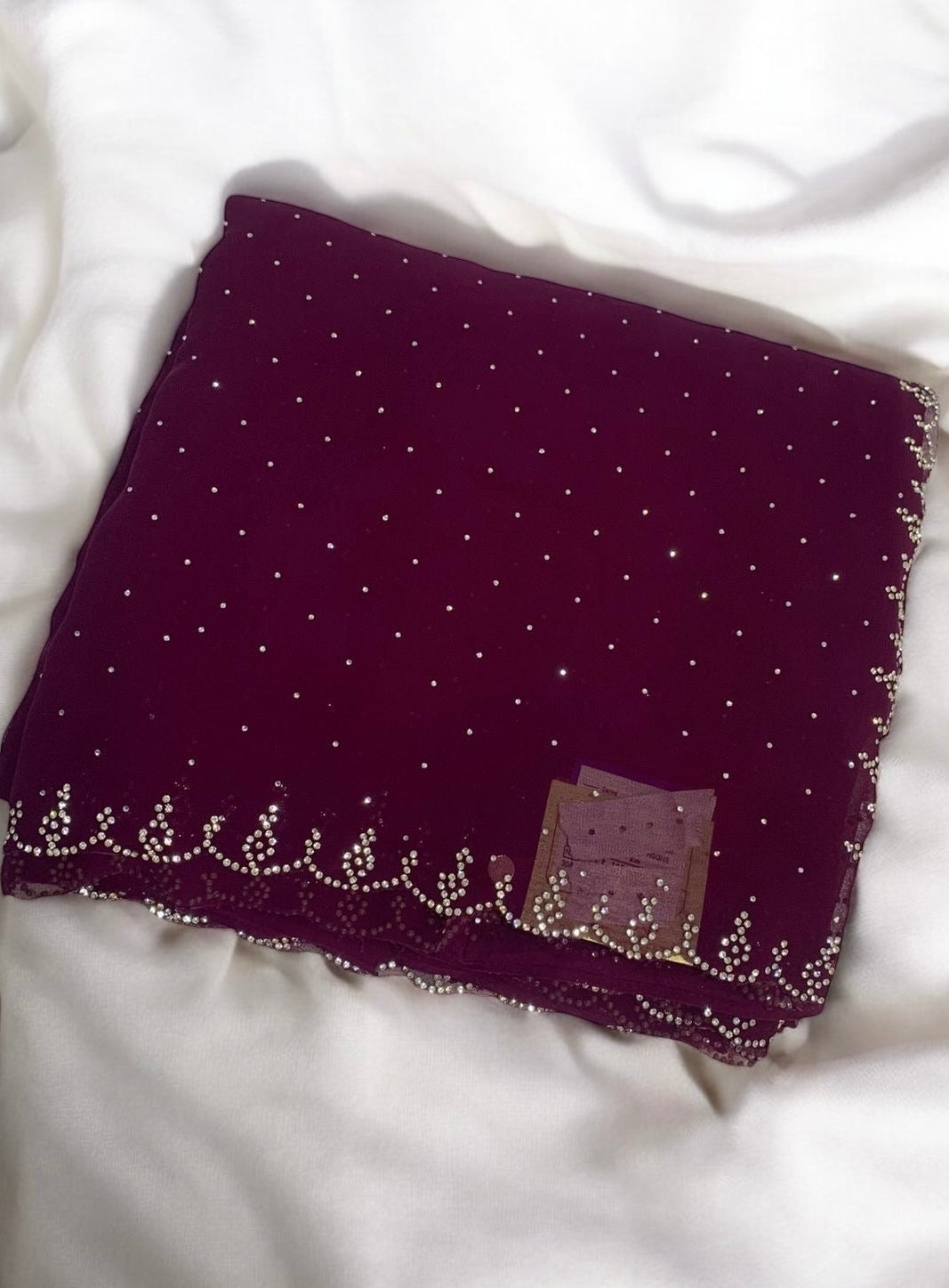 PREMIUM DESIGNER SAREE - DARK PLUM