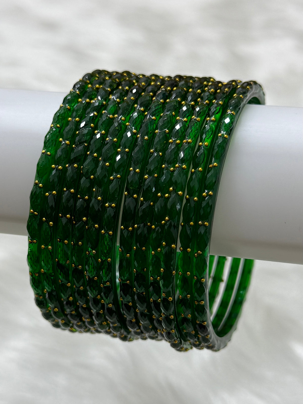 RAINDROP GLASS BANGLES PACK OF 12