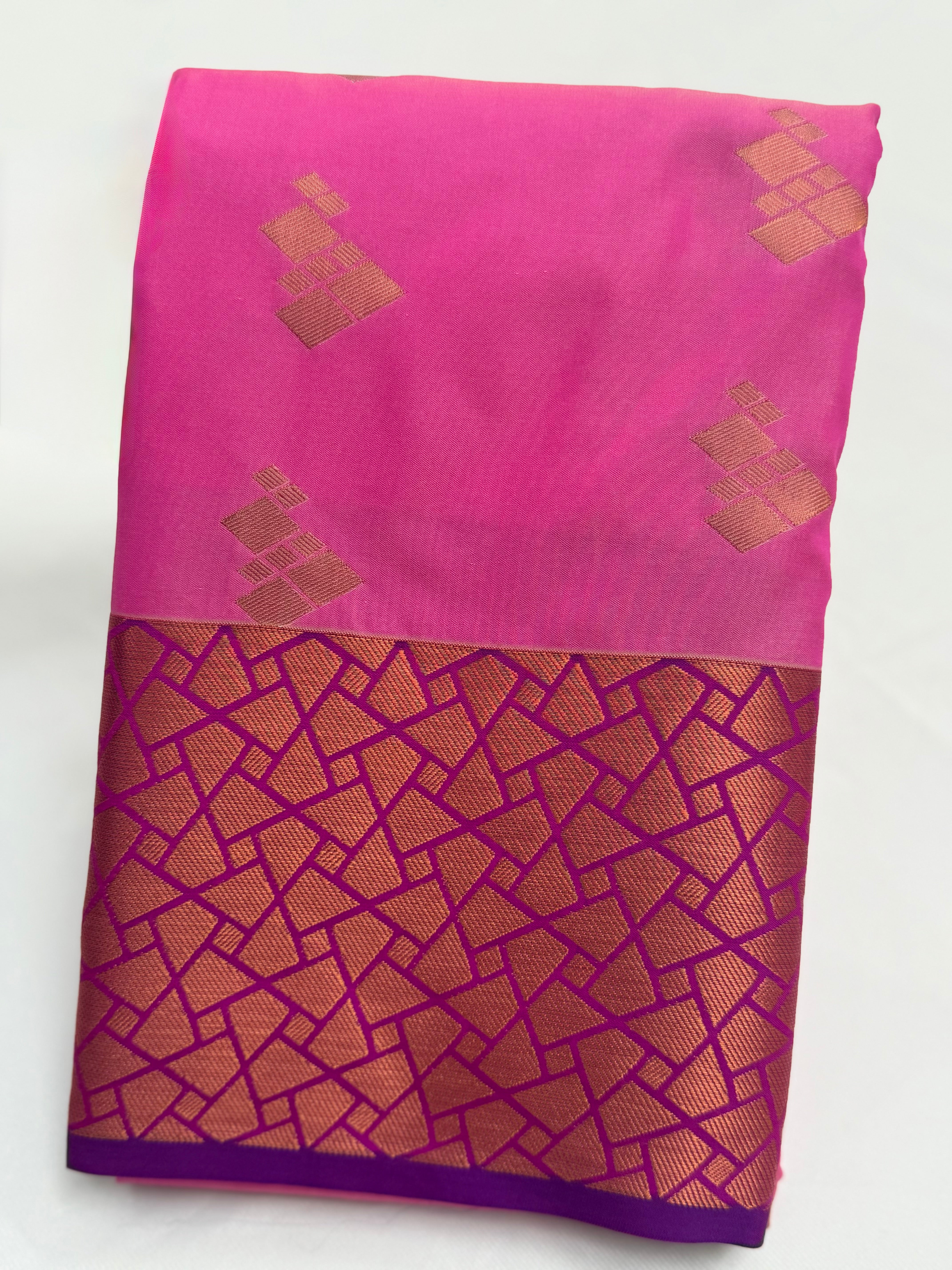 KARUNYA'S SPECIAL SOFT SILK SAREE - ROSE PINK