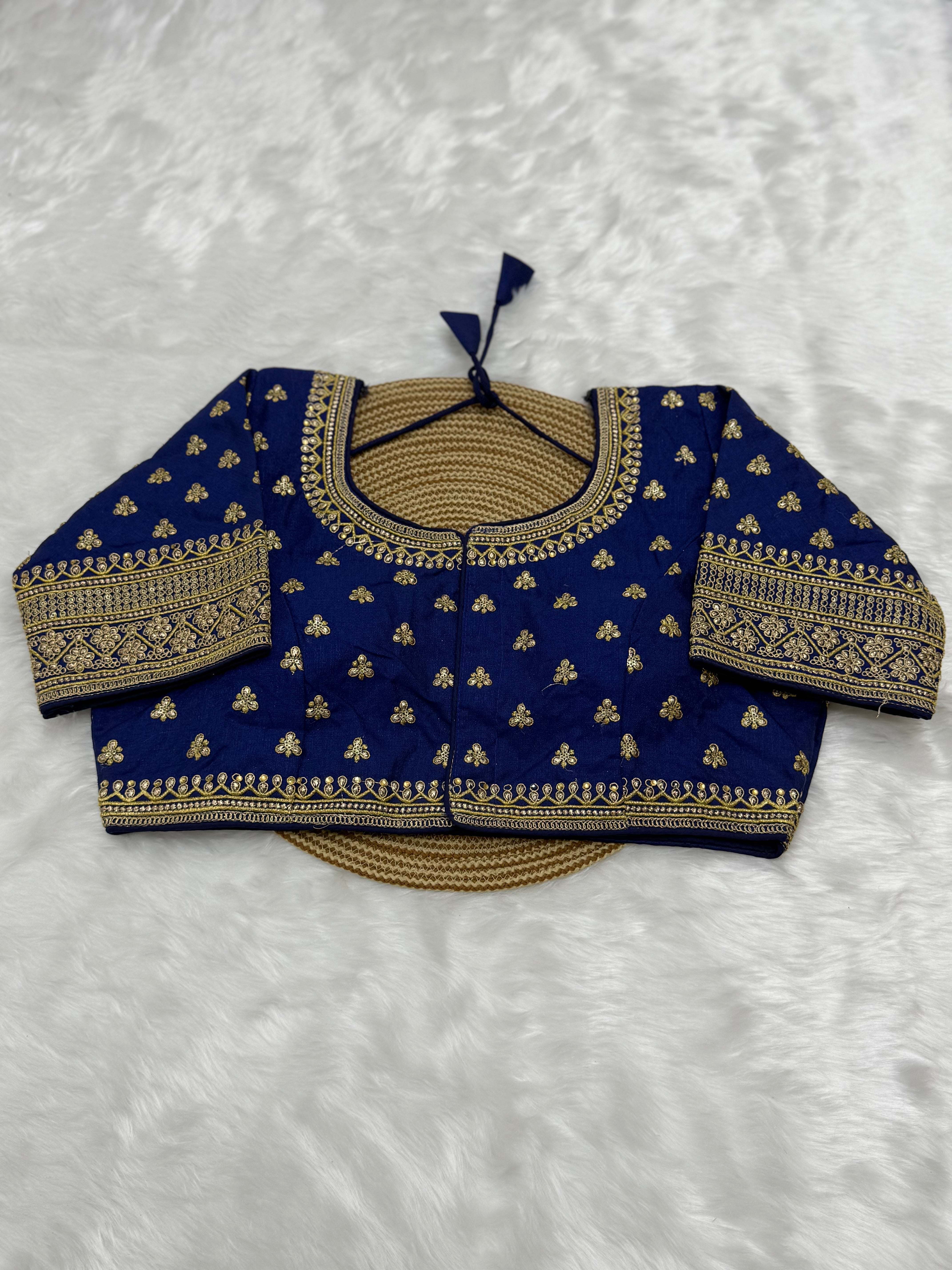 AARI WORK BRIDAL SAREE BLOUSE