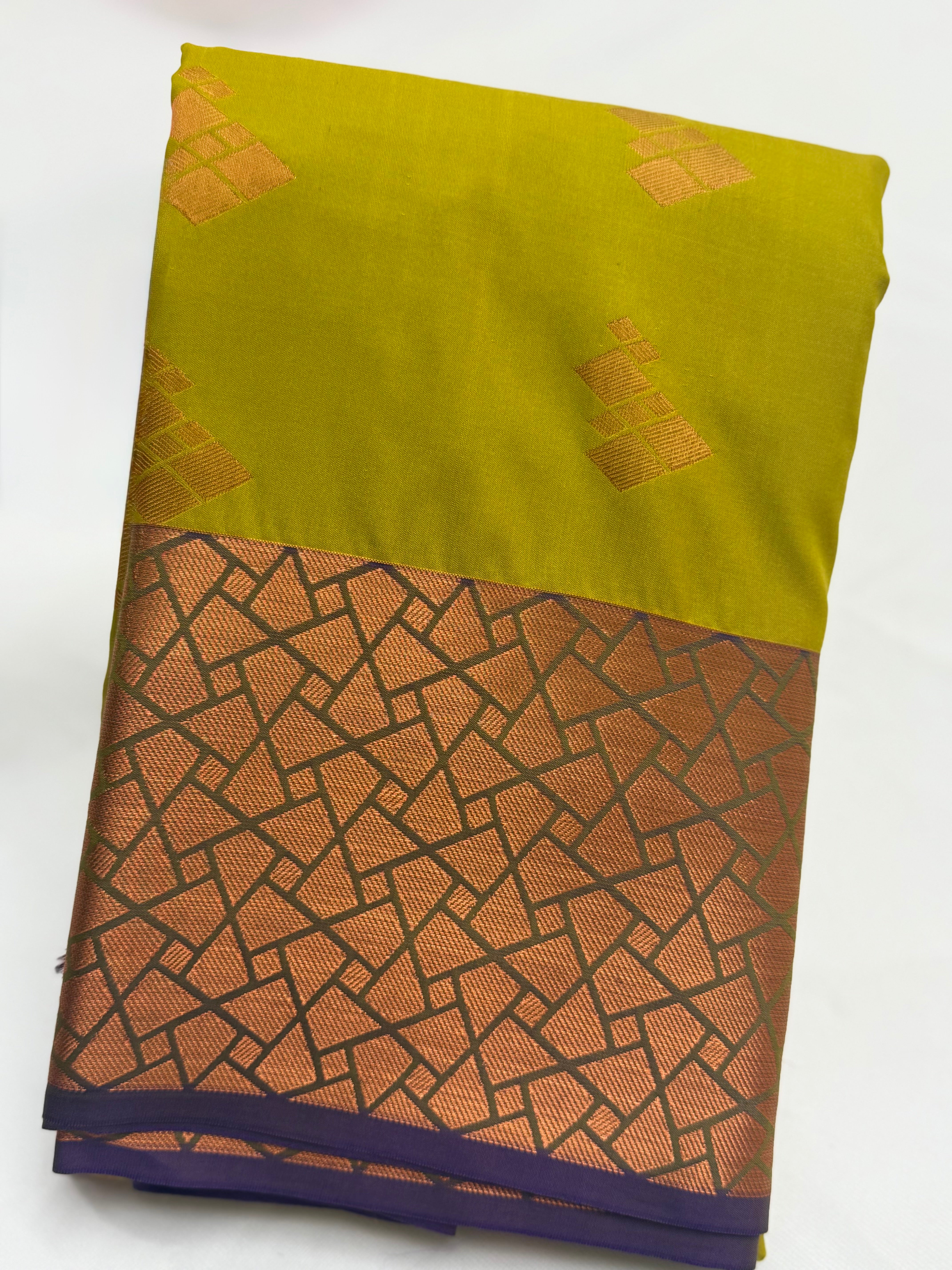 KARUNYA'S SPECIAL SOFT SILK SAREE - CITRINE