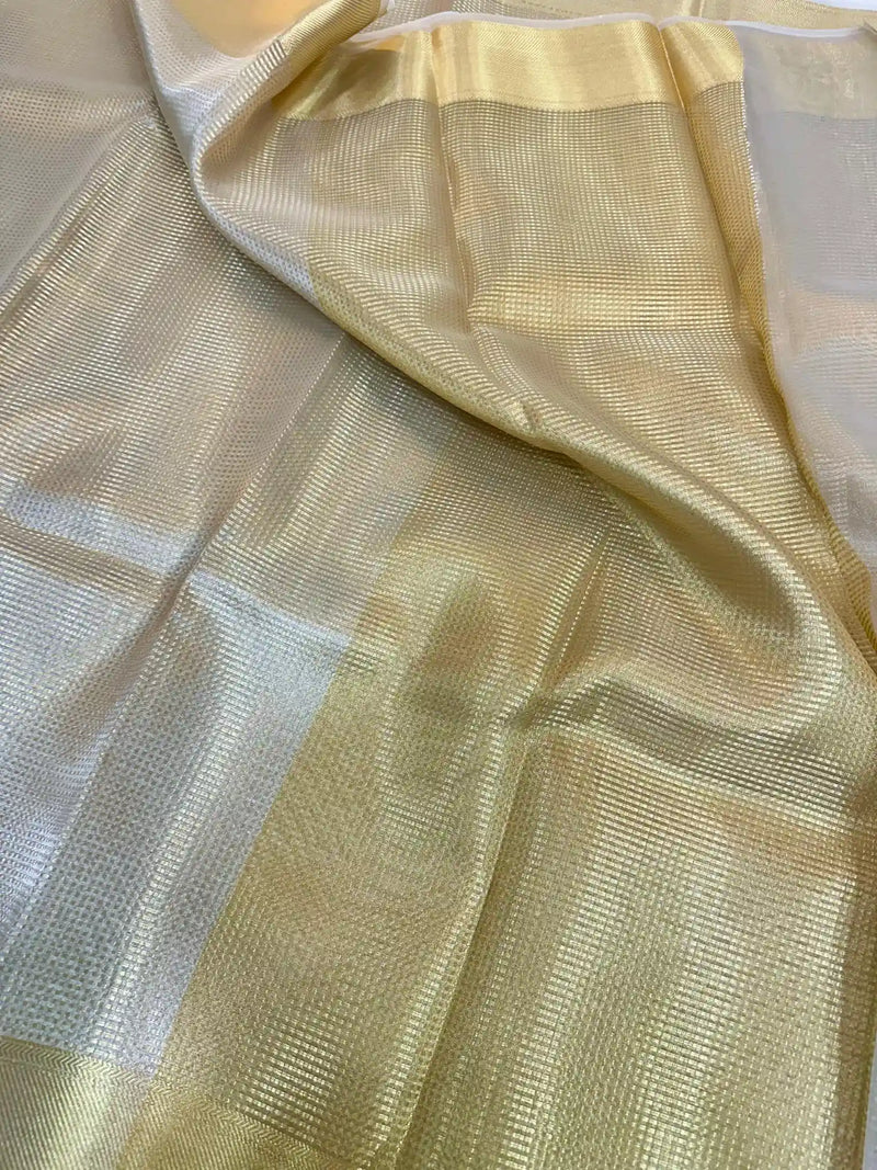 NAYANTHARA MAAM INSPIRED KANJEEVARAM TISSUE SAREE - GOLD