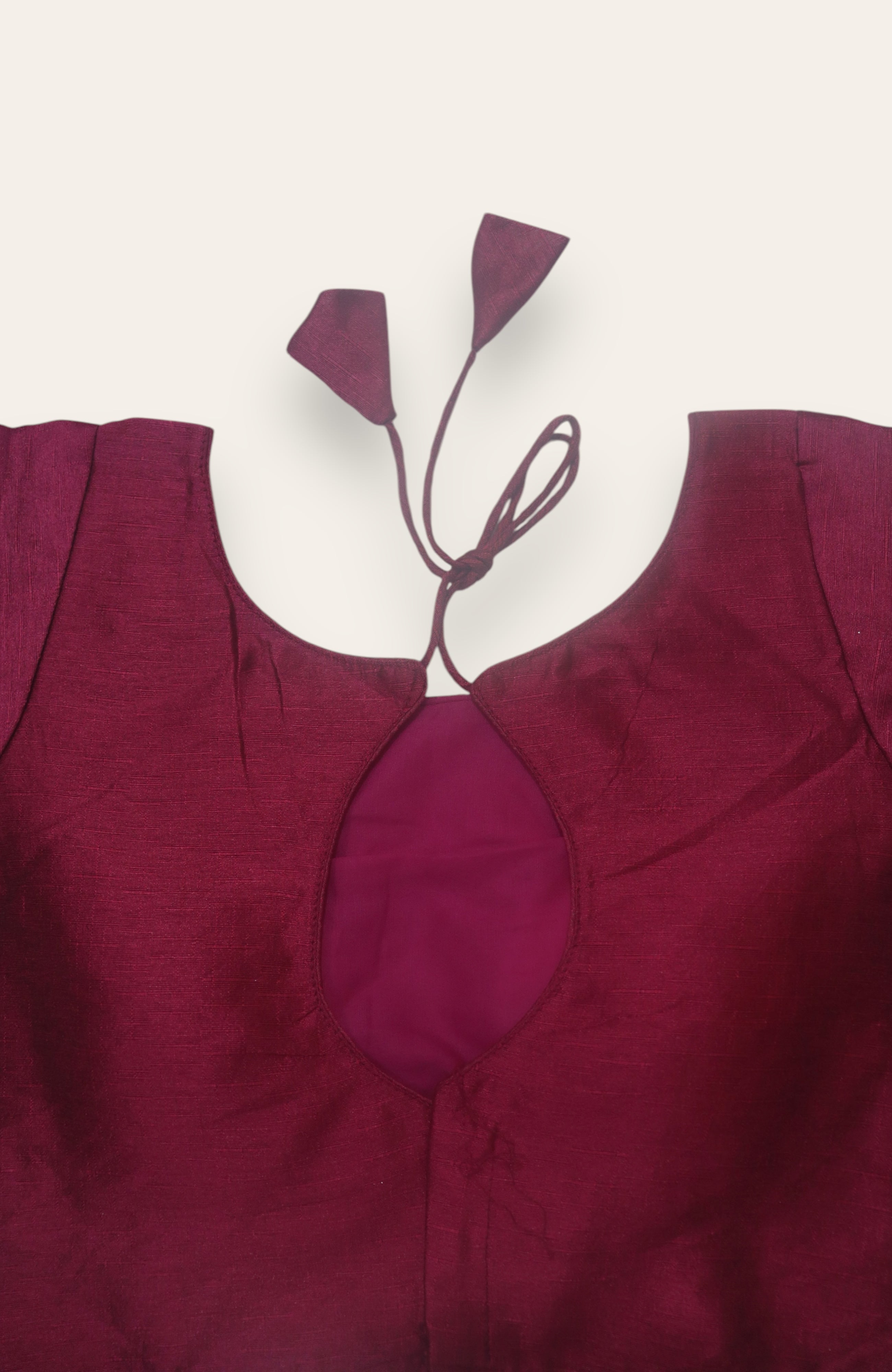 READYMADE SAREE BLOUSE - MULBERRY PINK