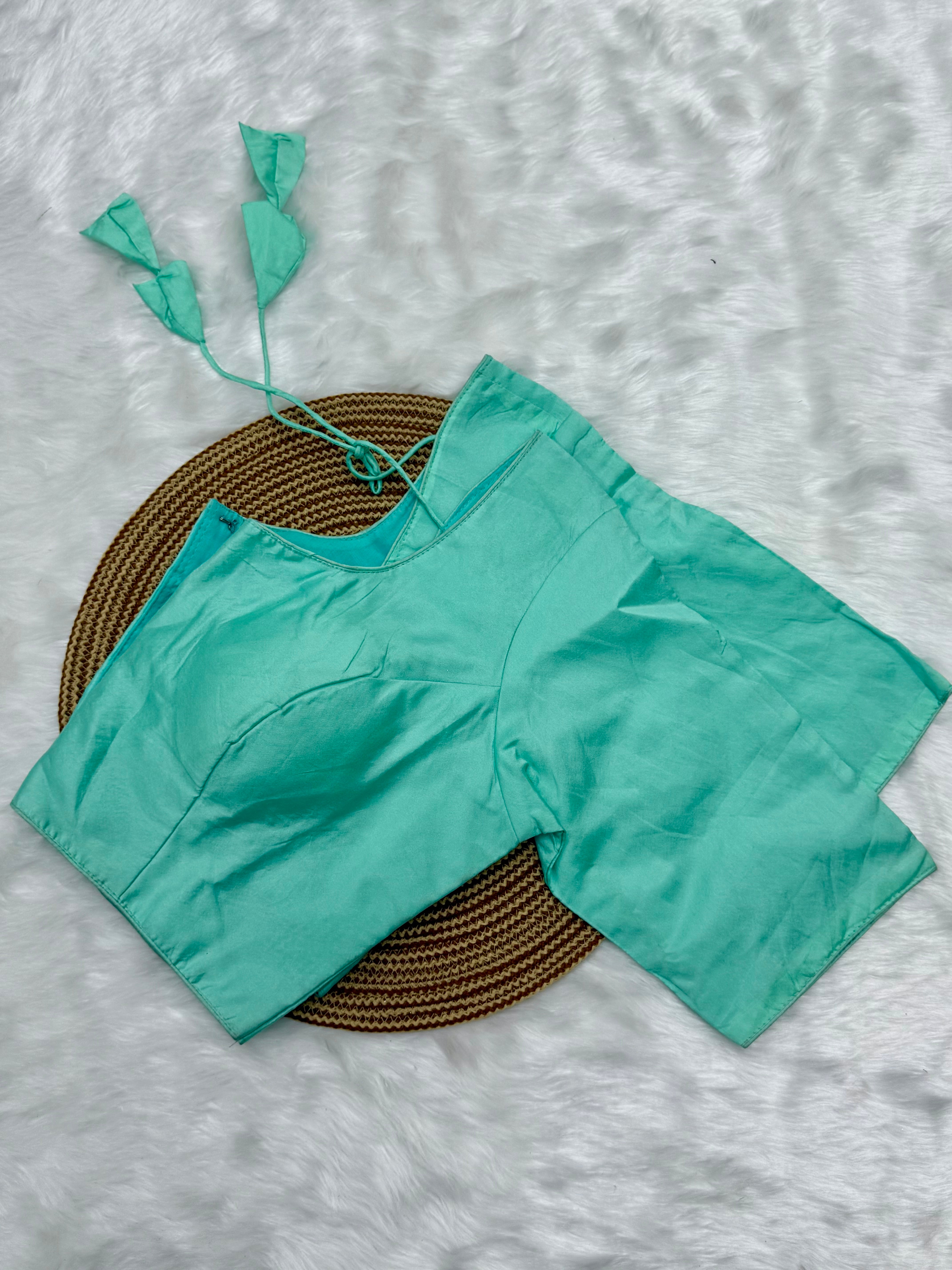 PLAIN READYMADE SAREE BLOUSE
