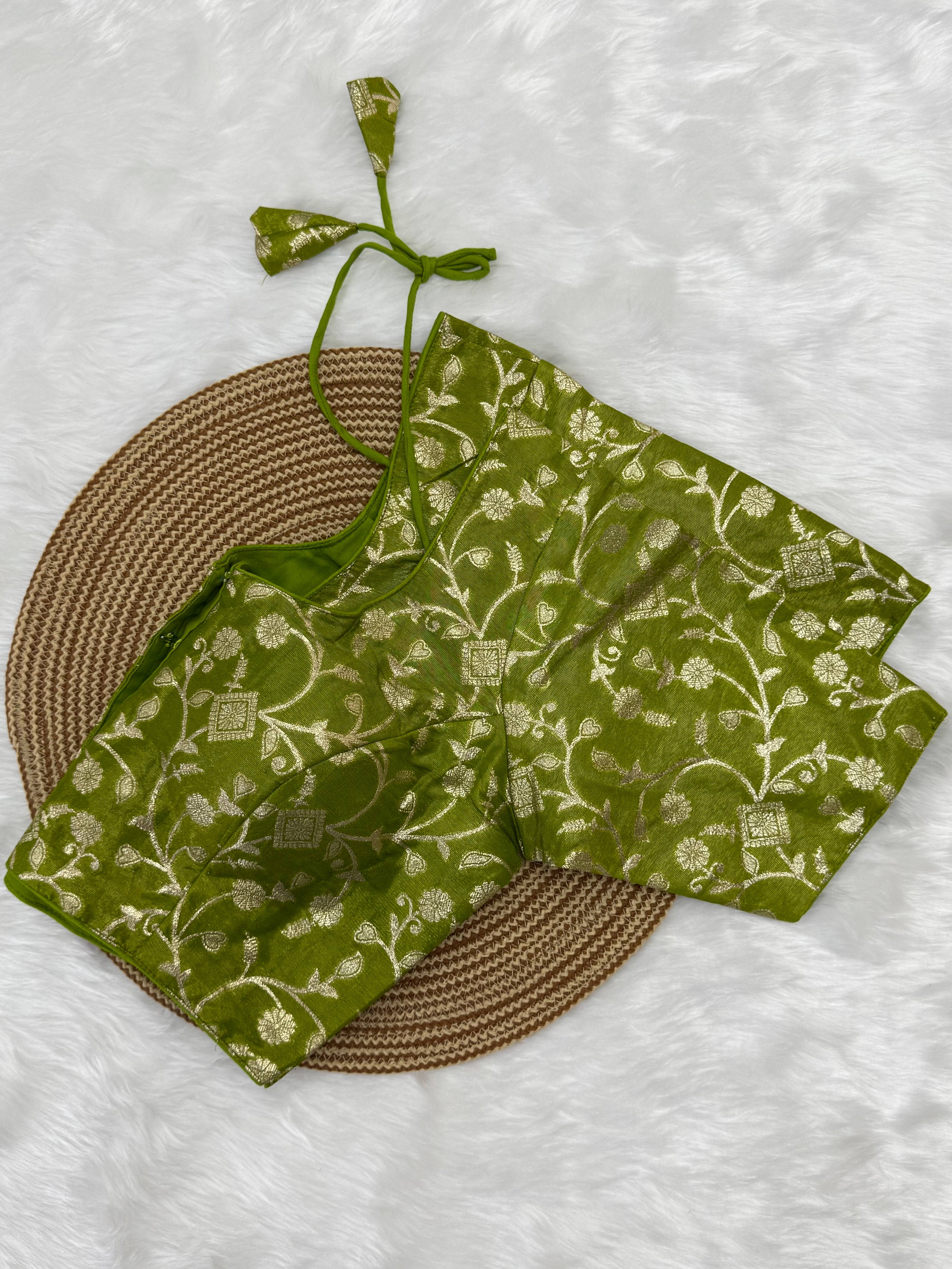 READYMADE JACQUARD SAREE BLOUSE