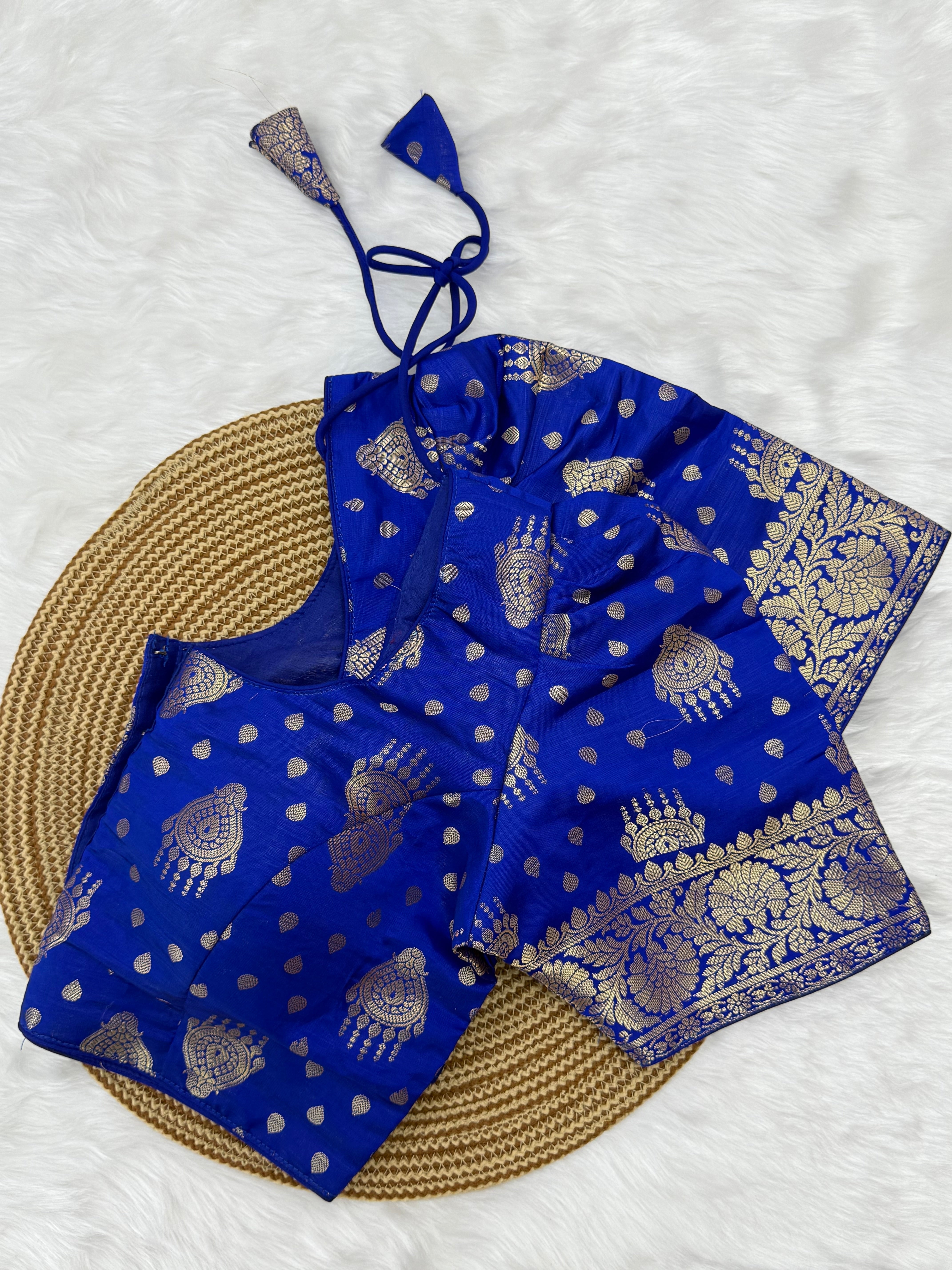 READYMADE JACQUARD SAREE BLOUSE