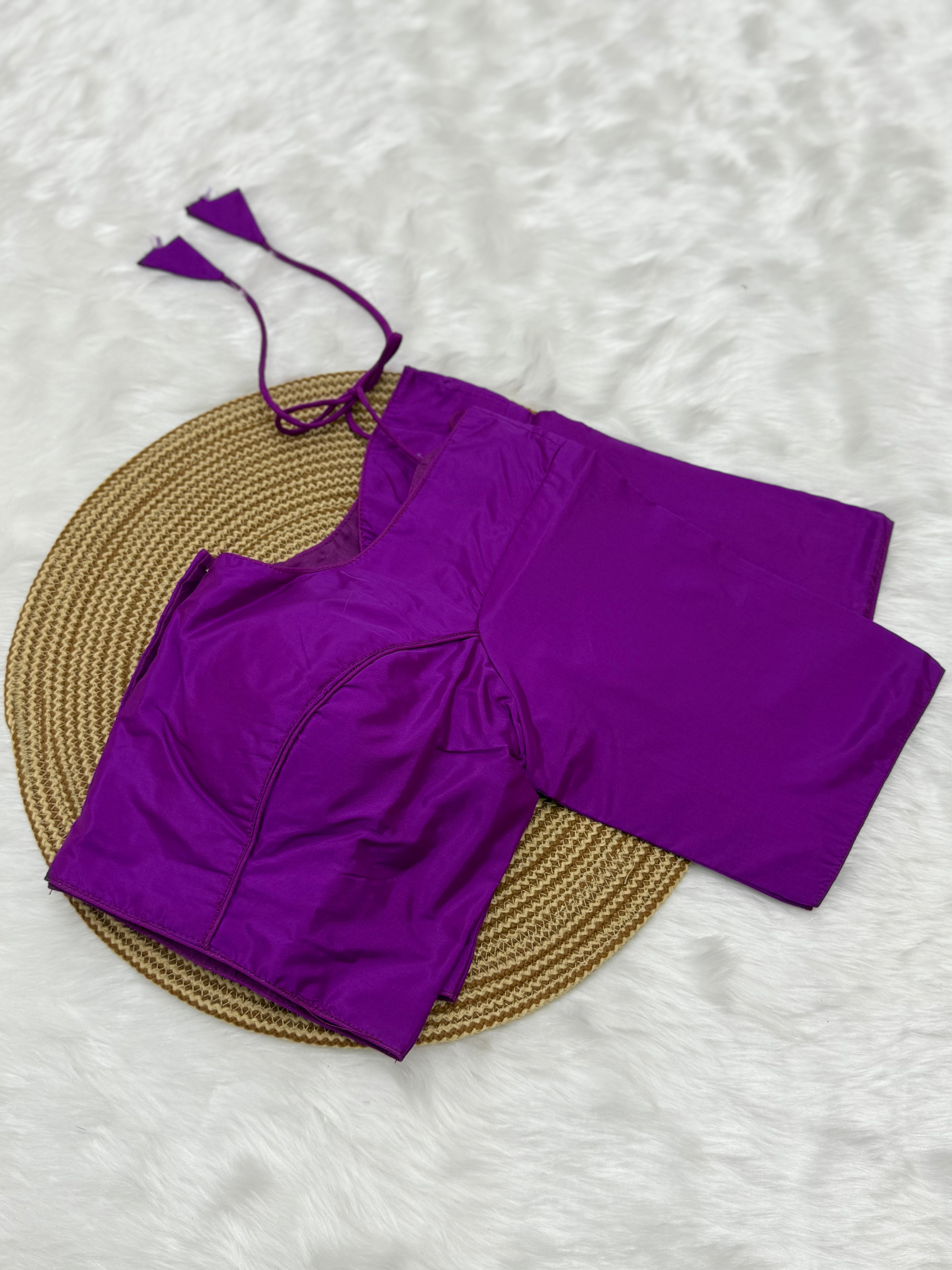PLAIN READYMADE SAREE BLOUSE