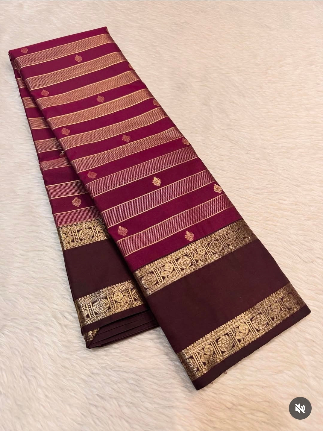 PREMIUM SEMI KANCHI SILK SAREE - BYZANTINE