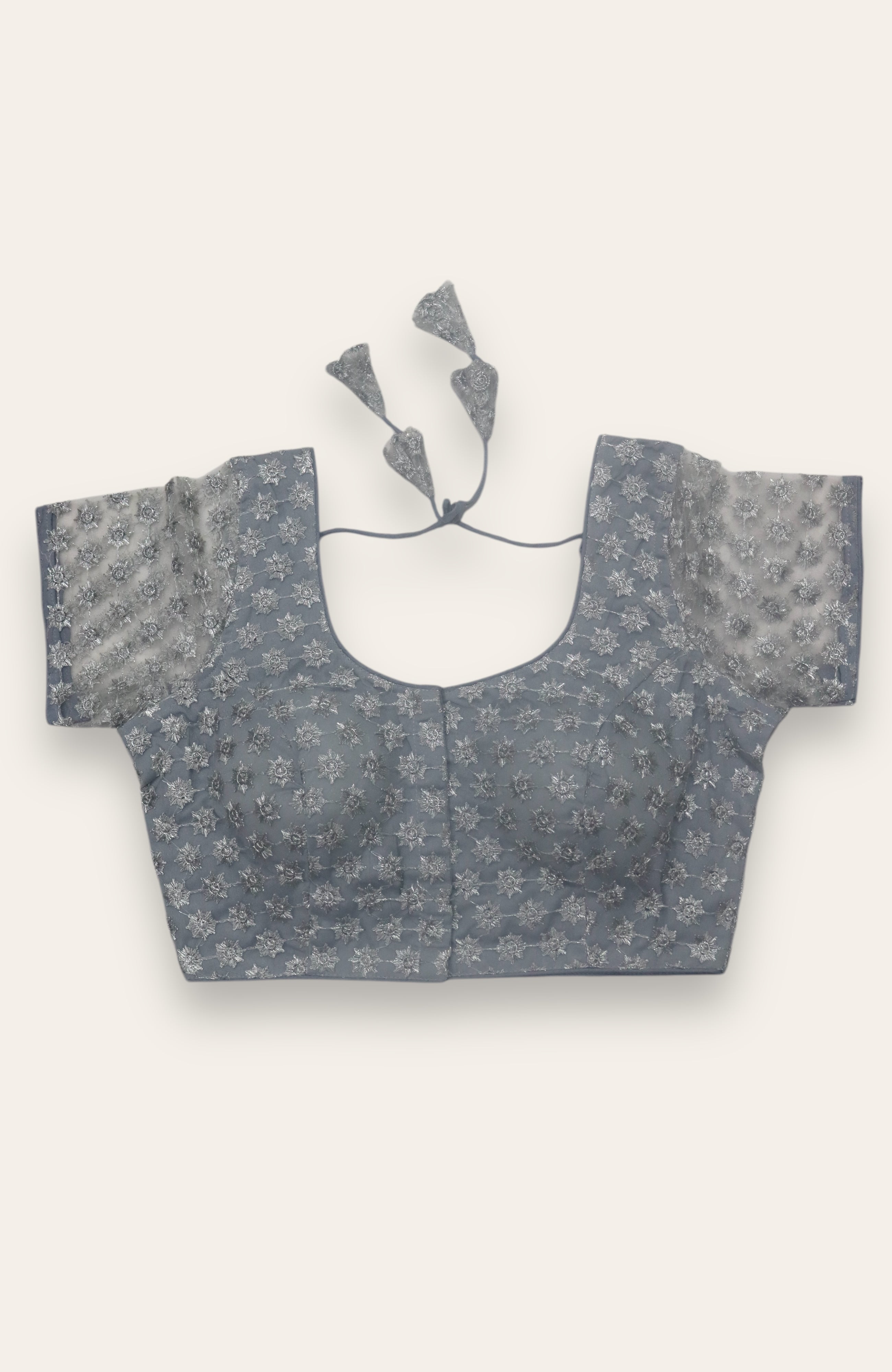 FANCY READYMADE BLOUSE - GREY