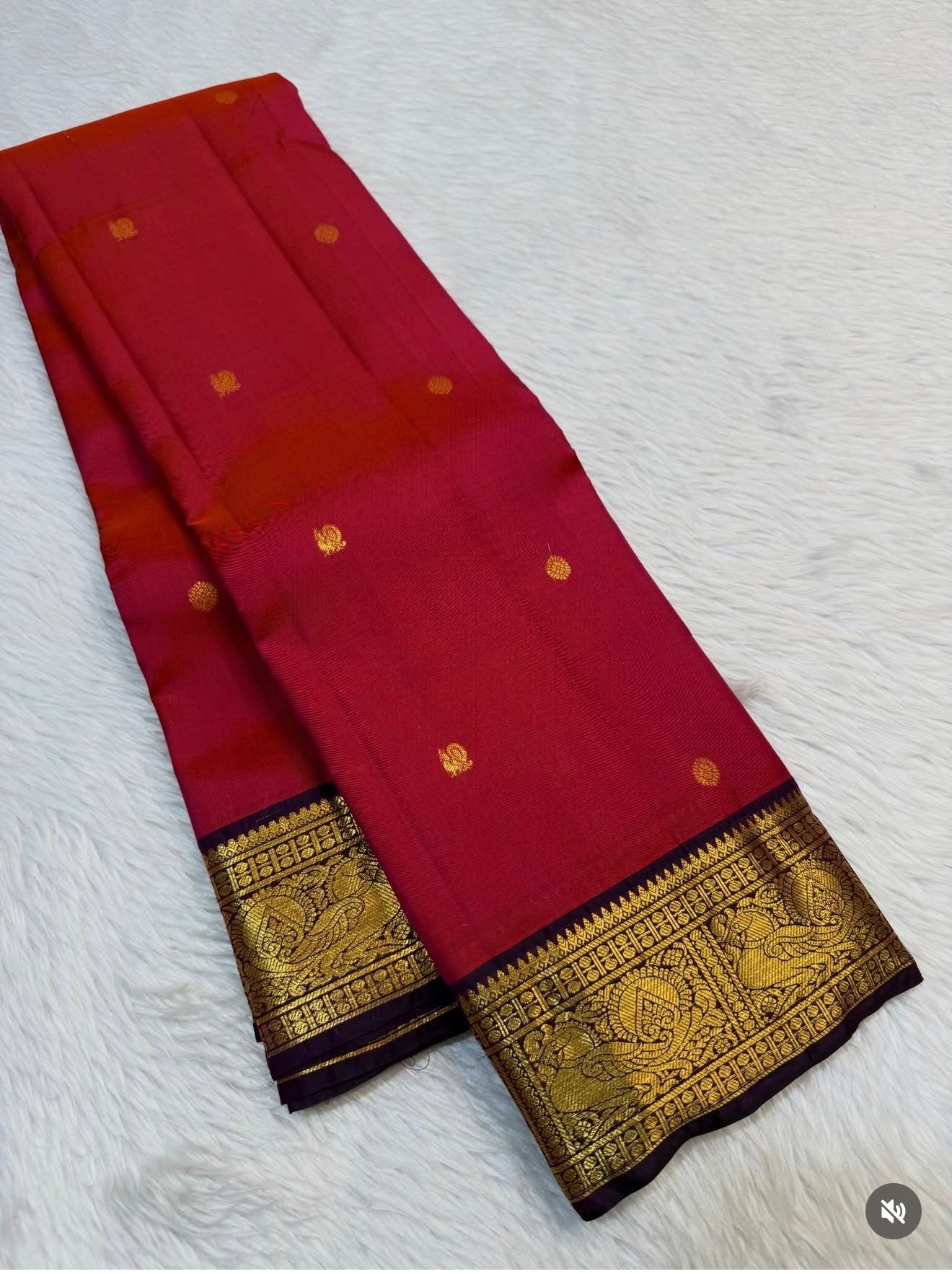 KANCHIPURAM PURE SILK SAREE | SILKMARK® CERTIFIED - RASPBERRY RED