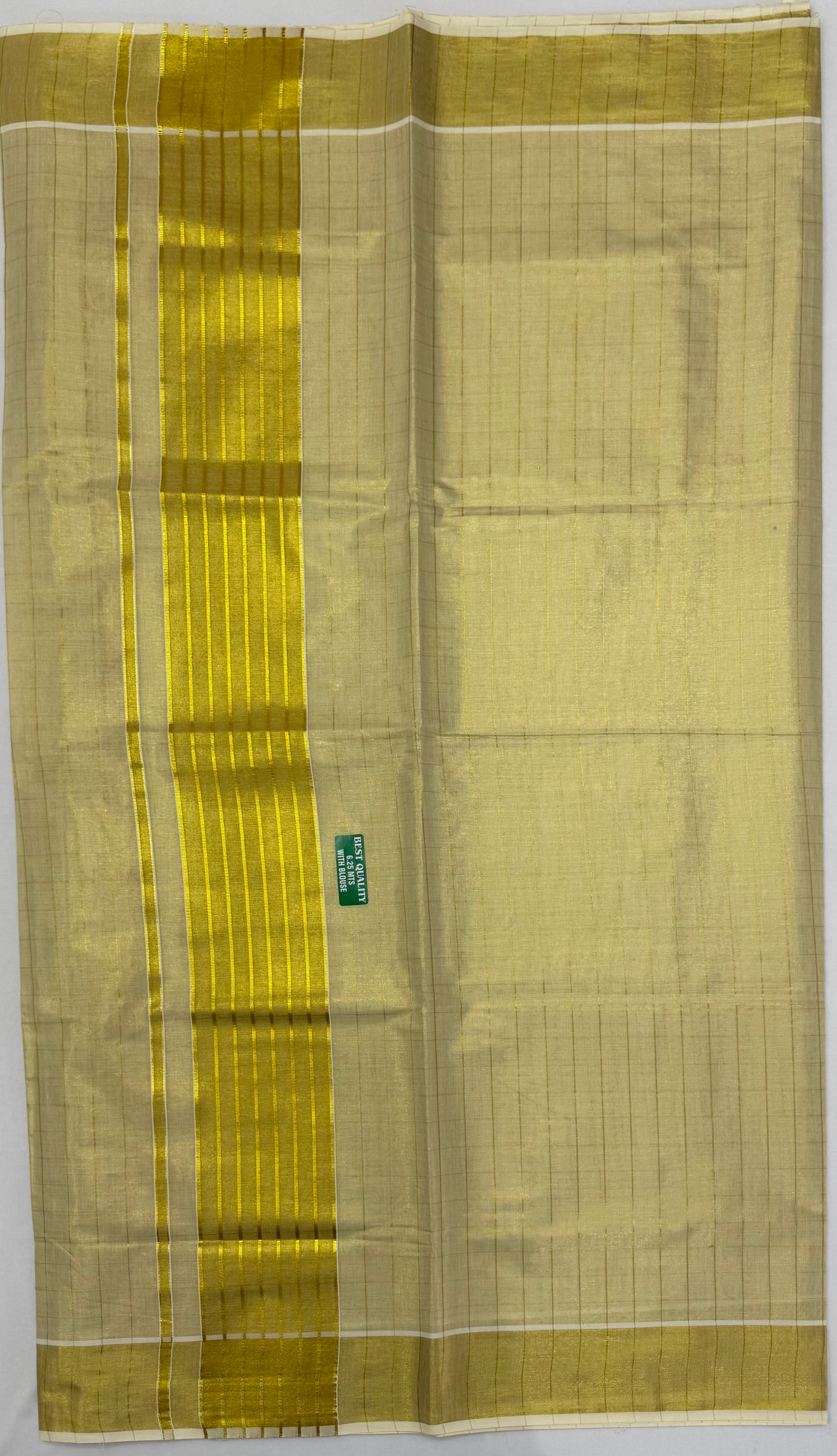 PREMIUM TISSUE KASAVU KERALA SAREE - GOLD