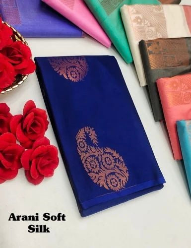 ARANI SOFT SILK SAREES - BLUE