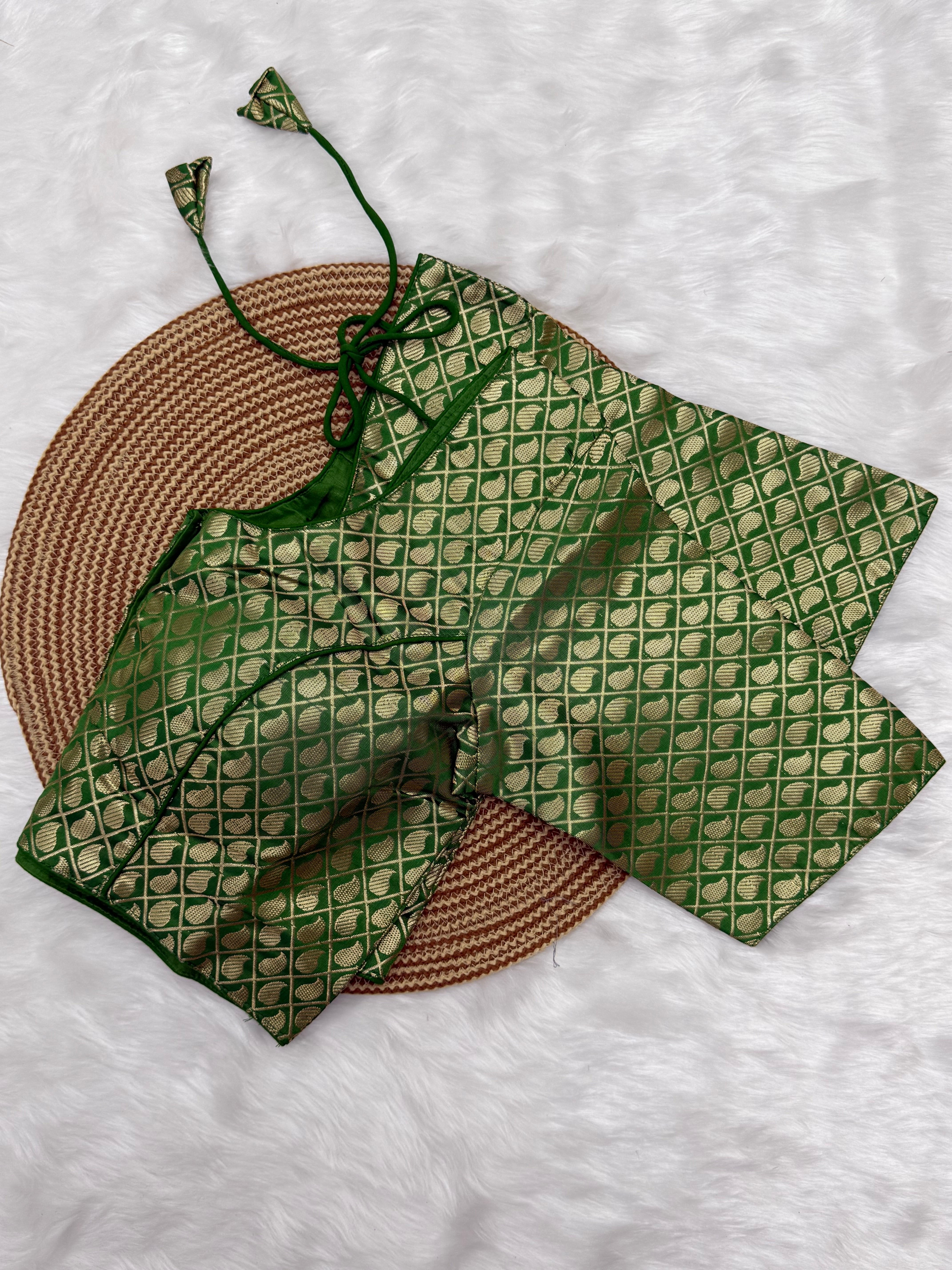 READYMADE JACQUARD SAREE BLOUSE
