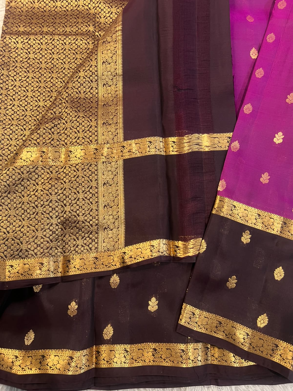 KANCHIPURAM PURE SILK SAREE | SILKMARK® CERTIFIED - VIOLET