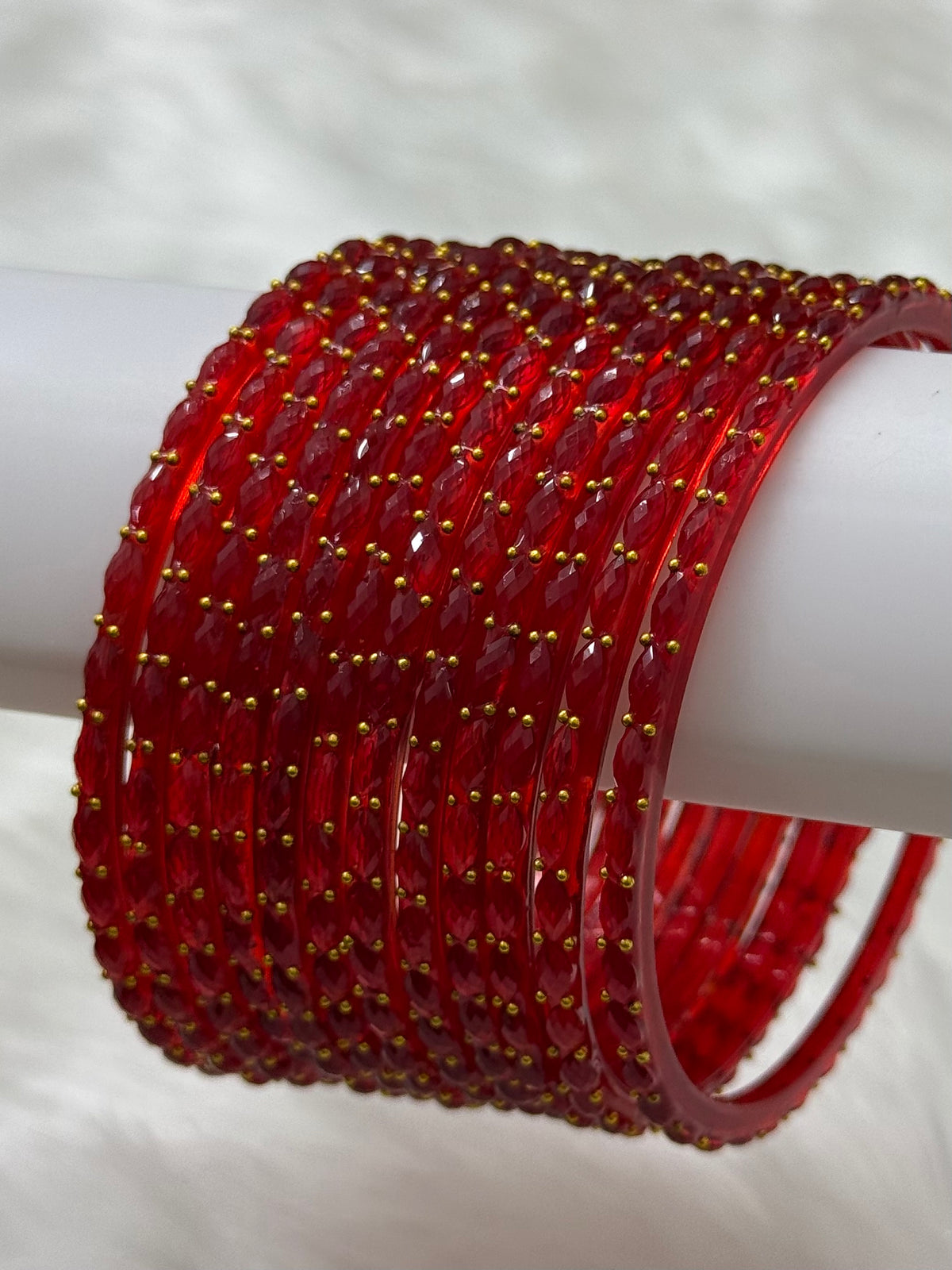 RAINDROP GLASS BANGLES PACK OF 12