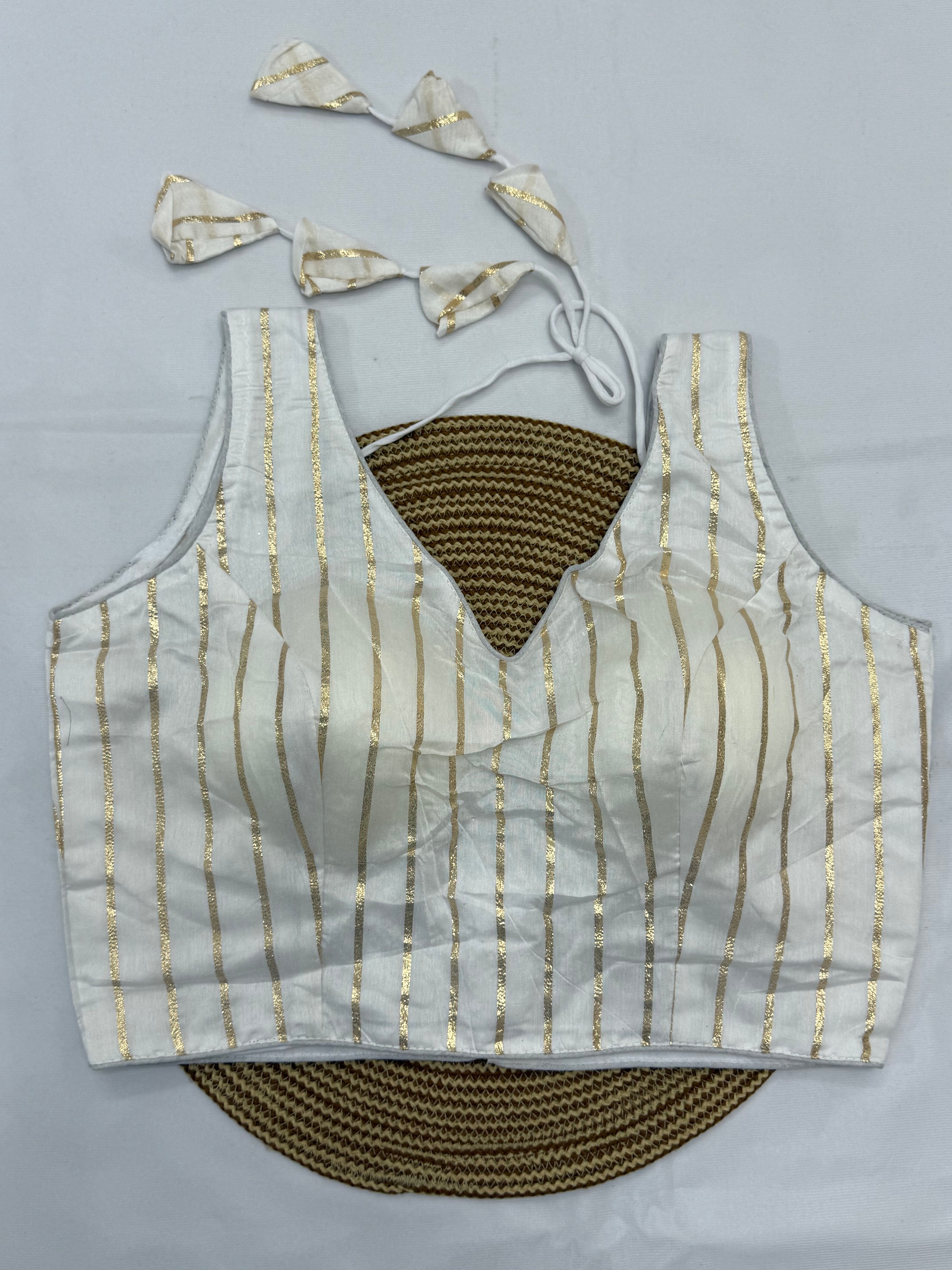 DESIGNER SLEEVELESS READYMADE BLOUSE