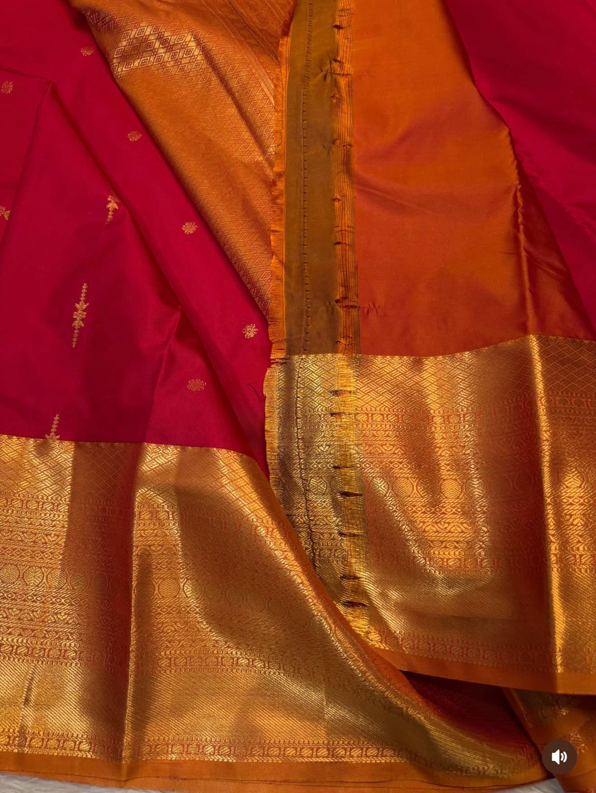 PREMIUM SEMI KANCHI SILK SAREE - RED