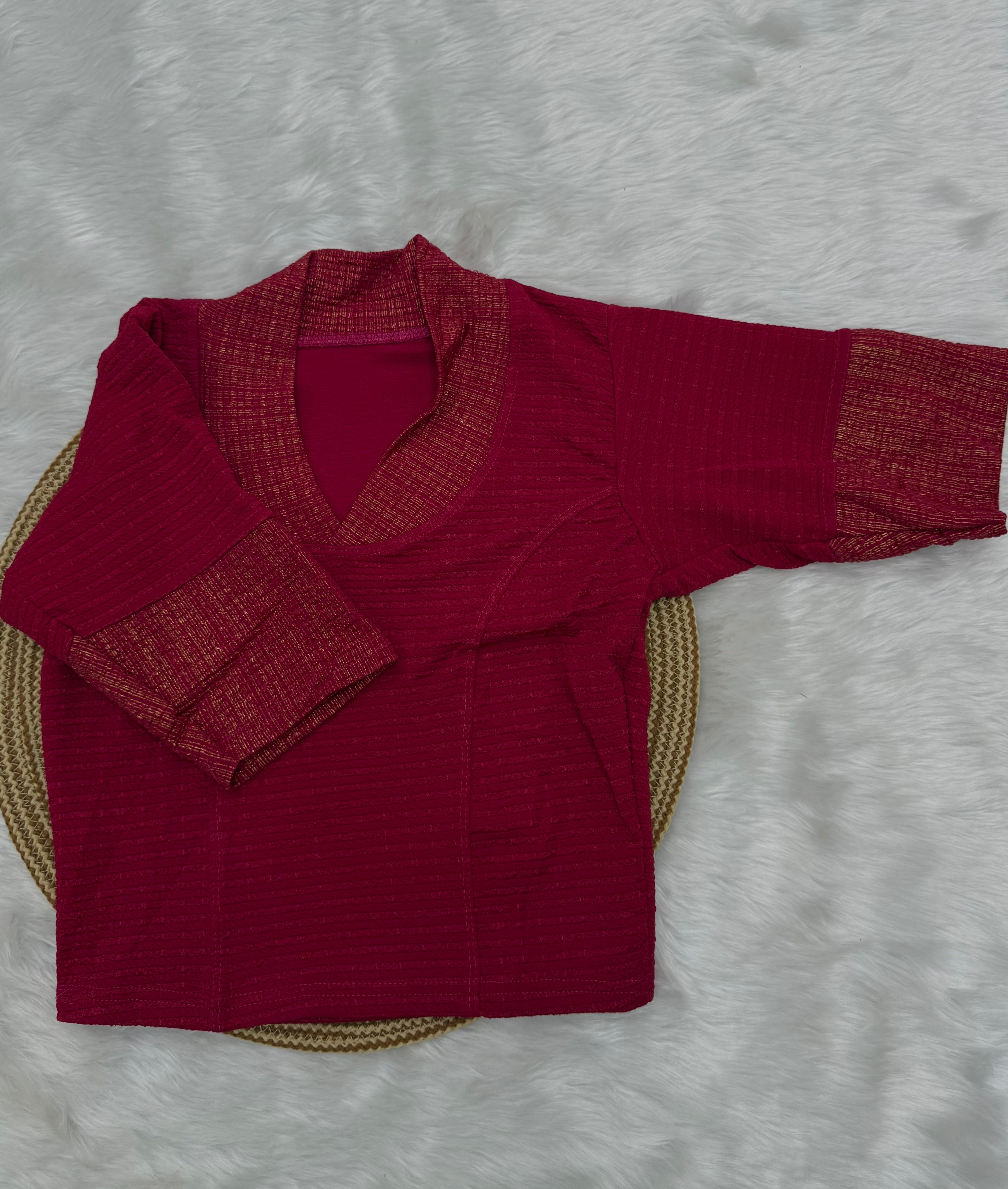 DESIGNER STRETCHABLE BLOUSE - PINK