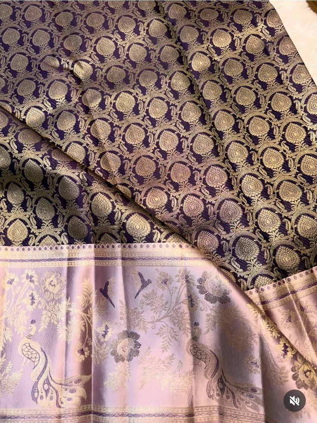 KANCHIPURAM PURE SILK SAREE | SILKMARK® CERTIFIED - GOLDEN PURPLE