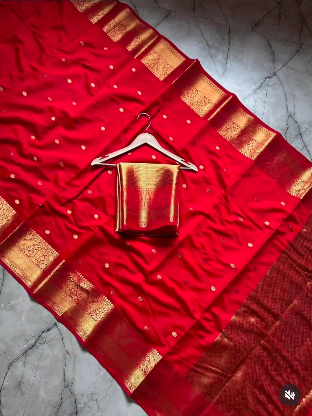 PREMIUM KATAN SILK SAREE - RED