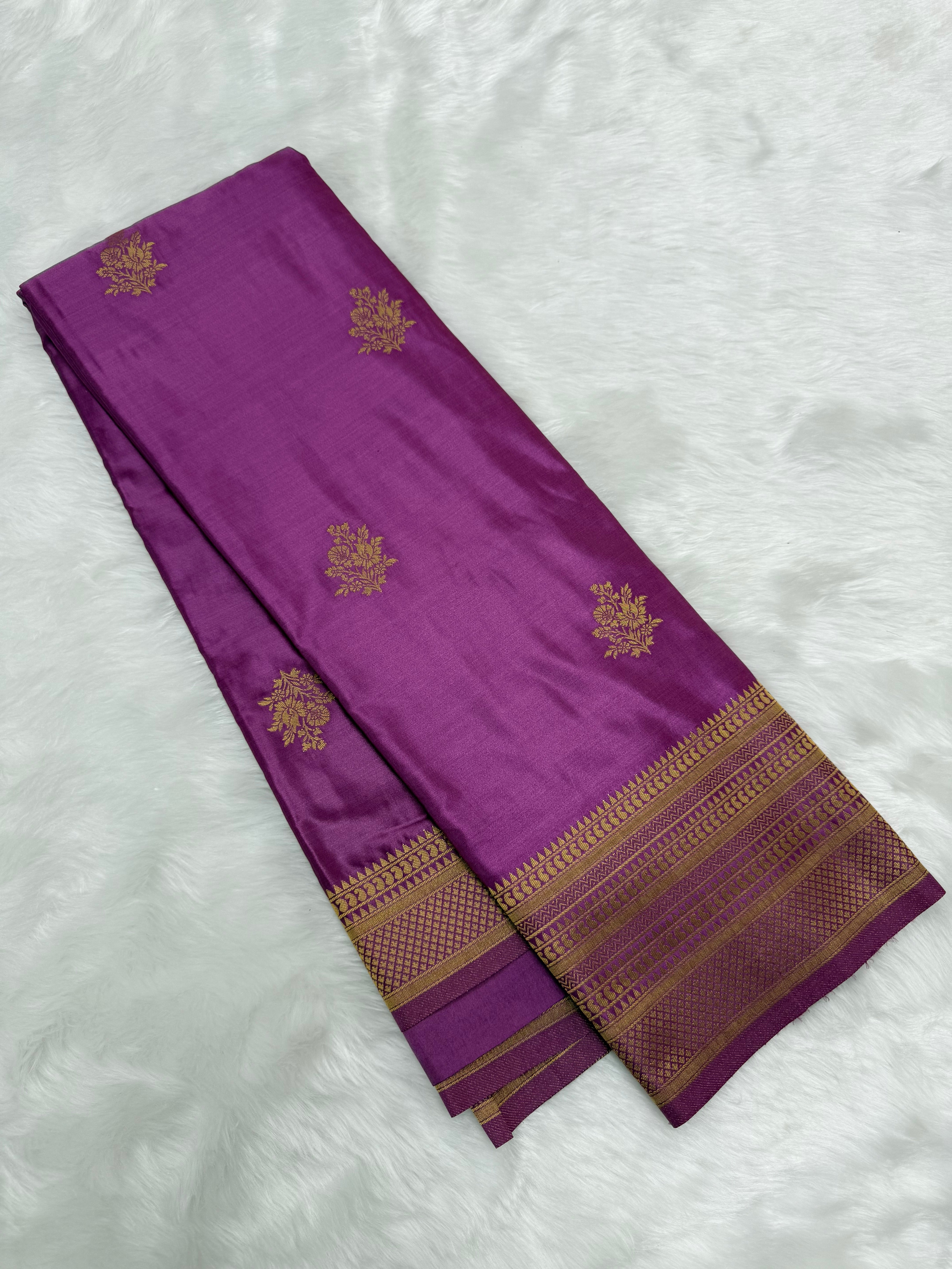 BEAUTIFUL PREMIUM SATIN SAREE - PHLOX