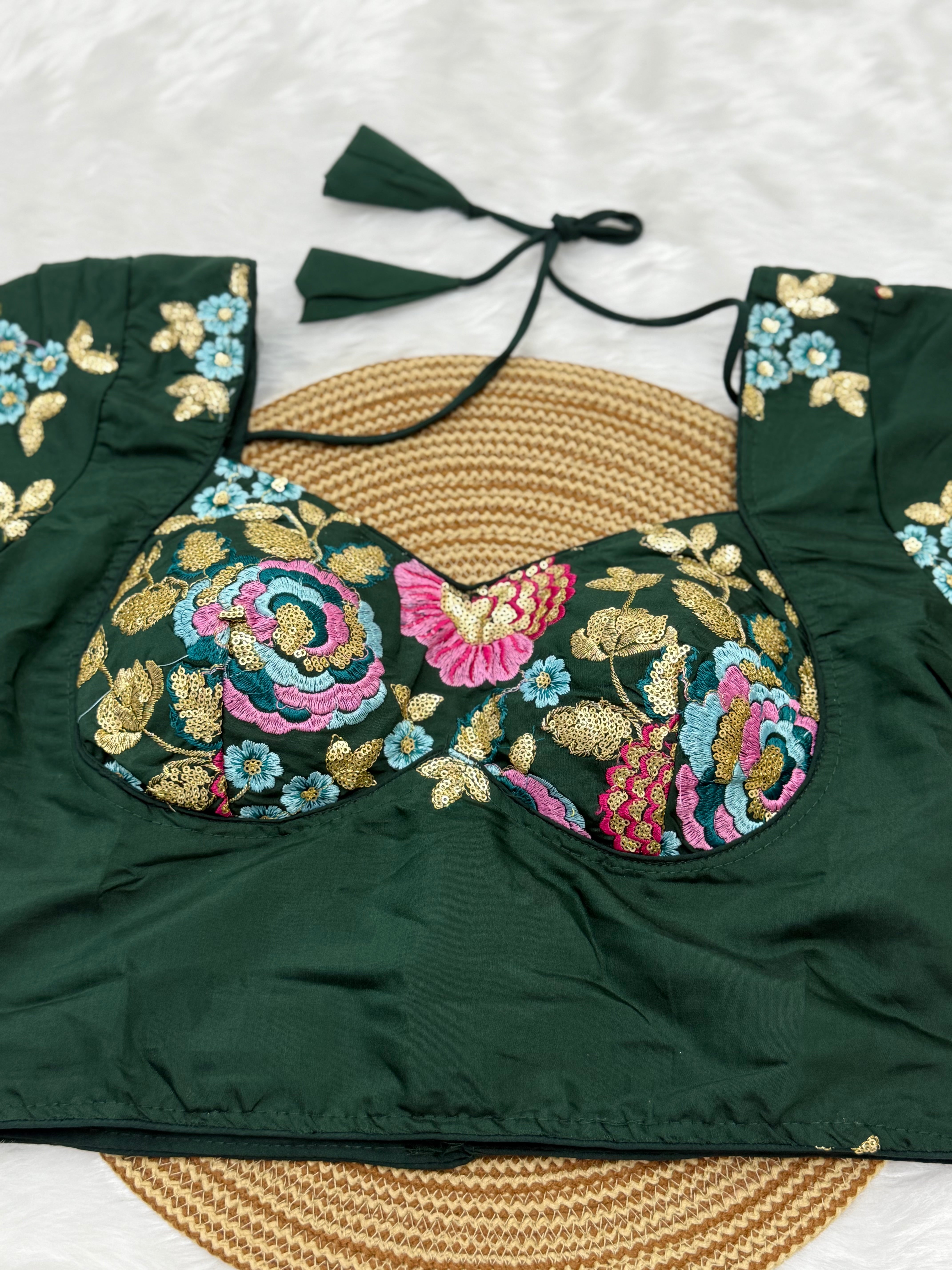 DESIGNER EMBRO-SEQUIN WORK BLOUSE