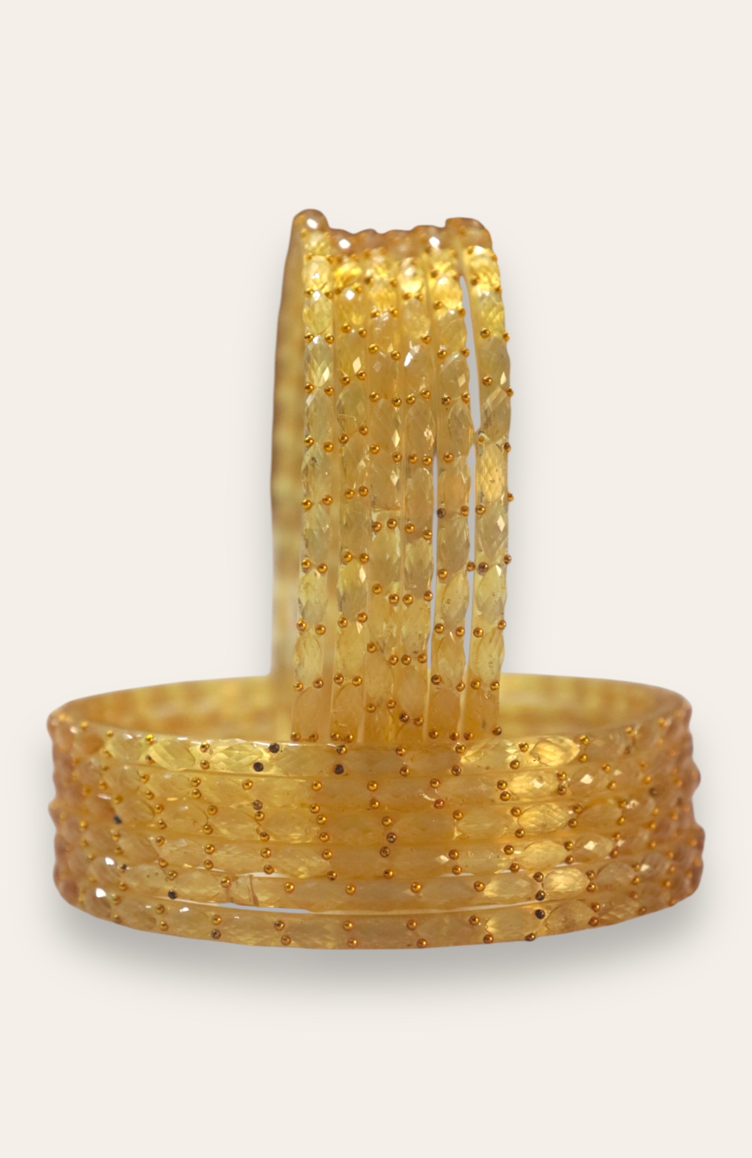 RAINDROP GLASS BANGLES PACK OF 12