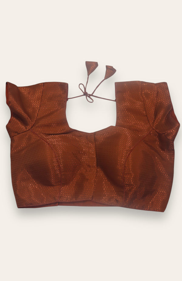 DESIGNER READYMADE BLOUSE - COPPER