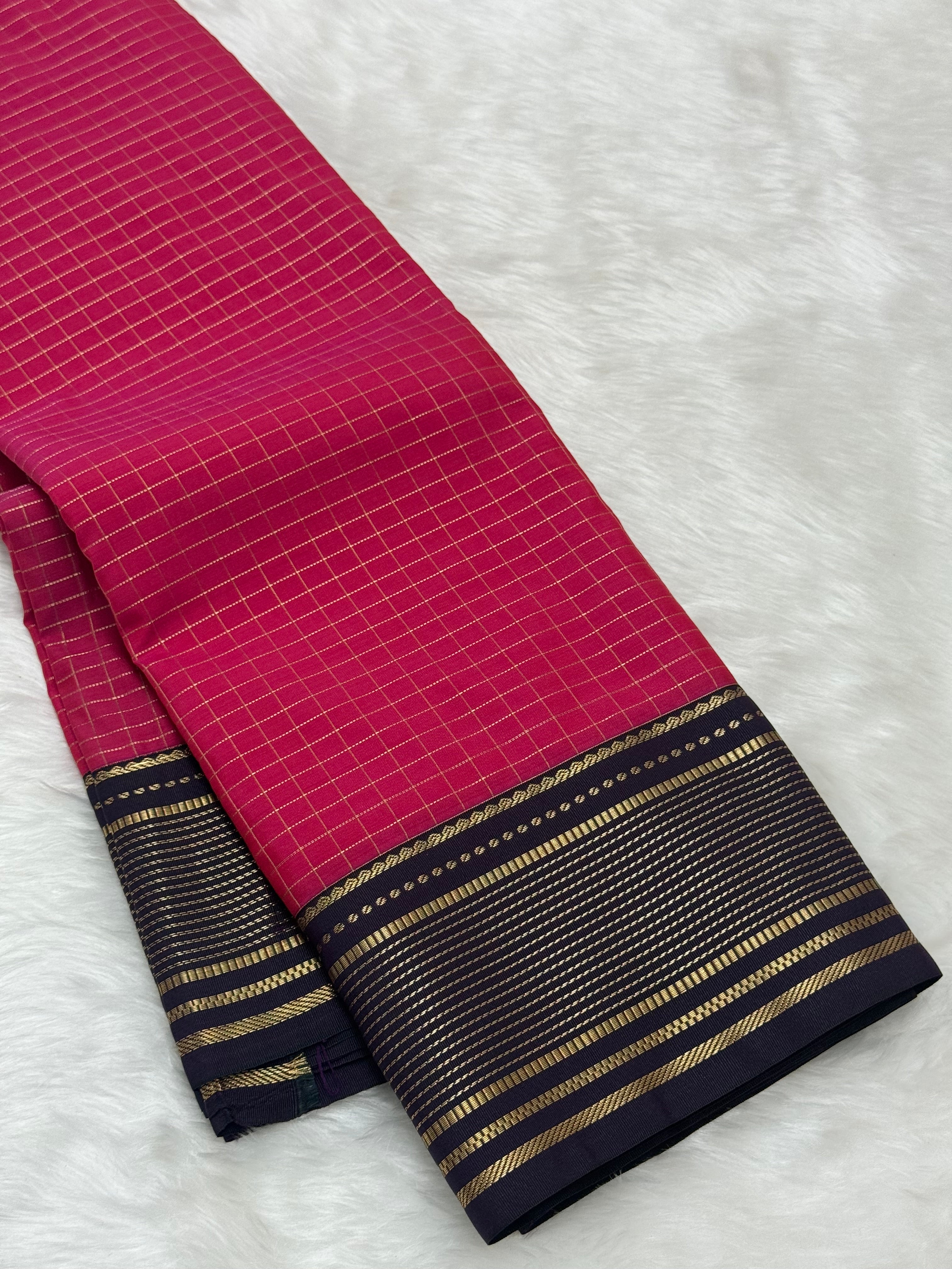 PREMIUM SEMI KANCHI SILK SAREE - PINK