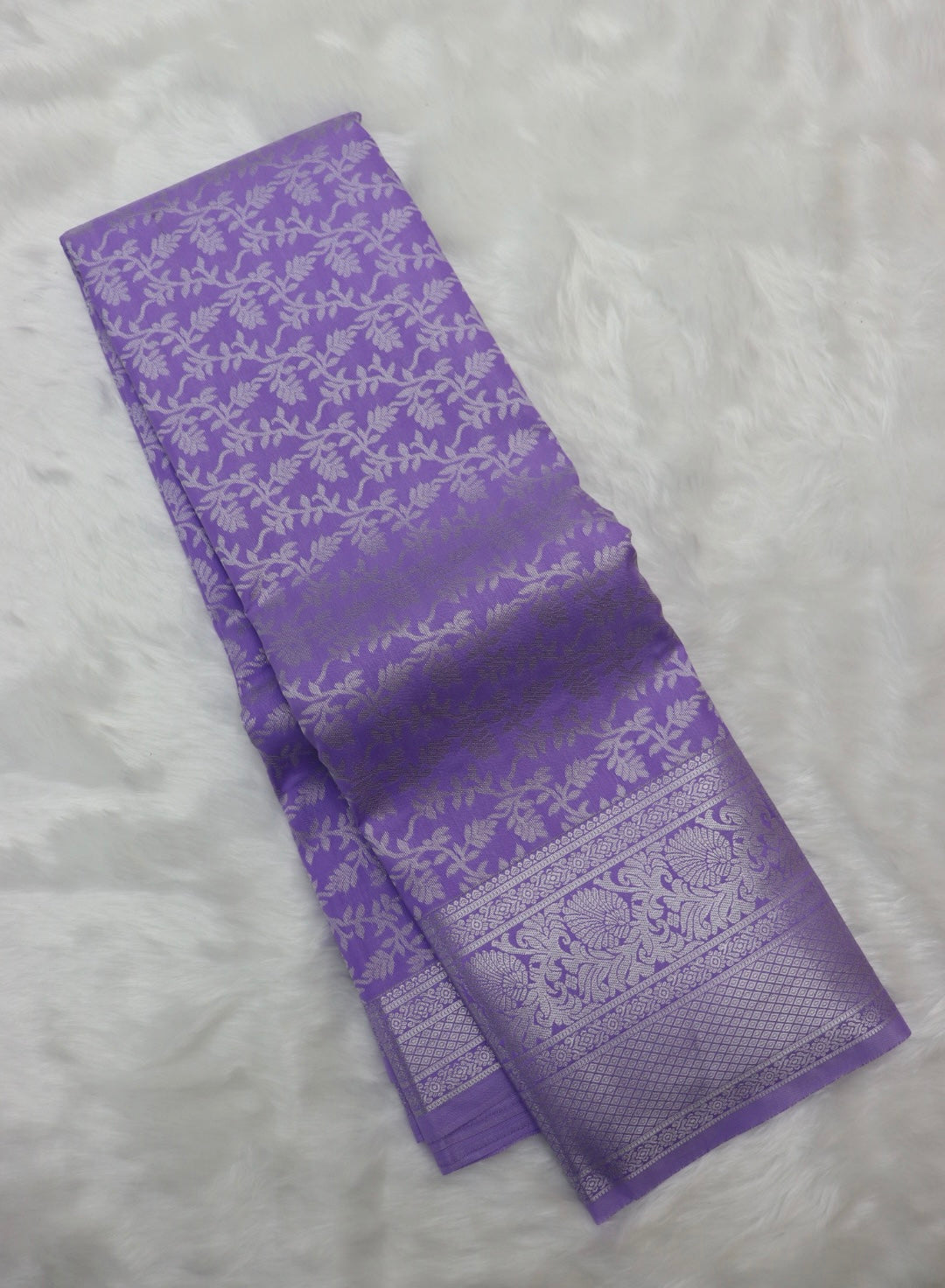 PREMIUM SEMI KANCHI SILK SAREE - LAVENDER