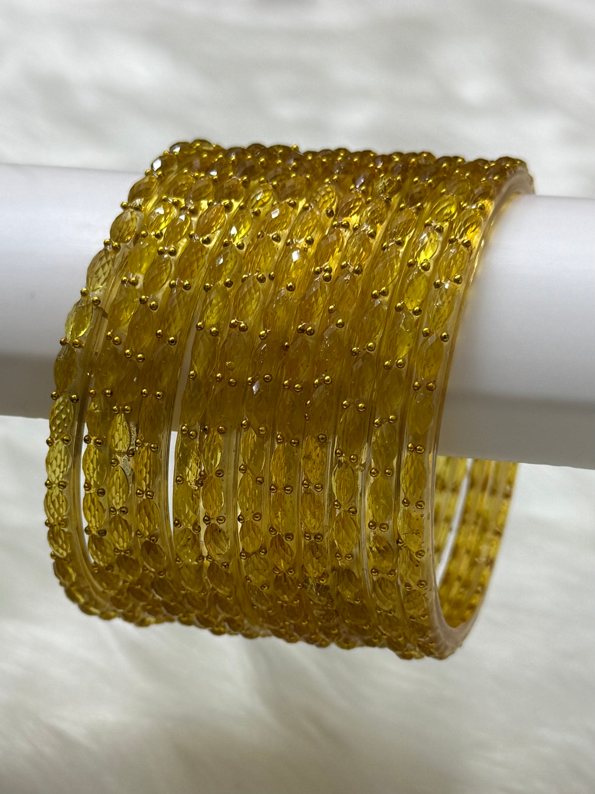 RAINDROP GLASS BANGLES PACK OF 12