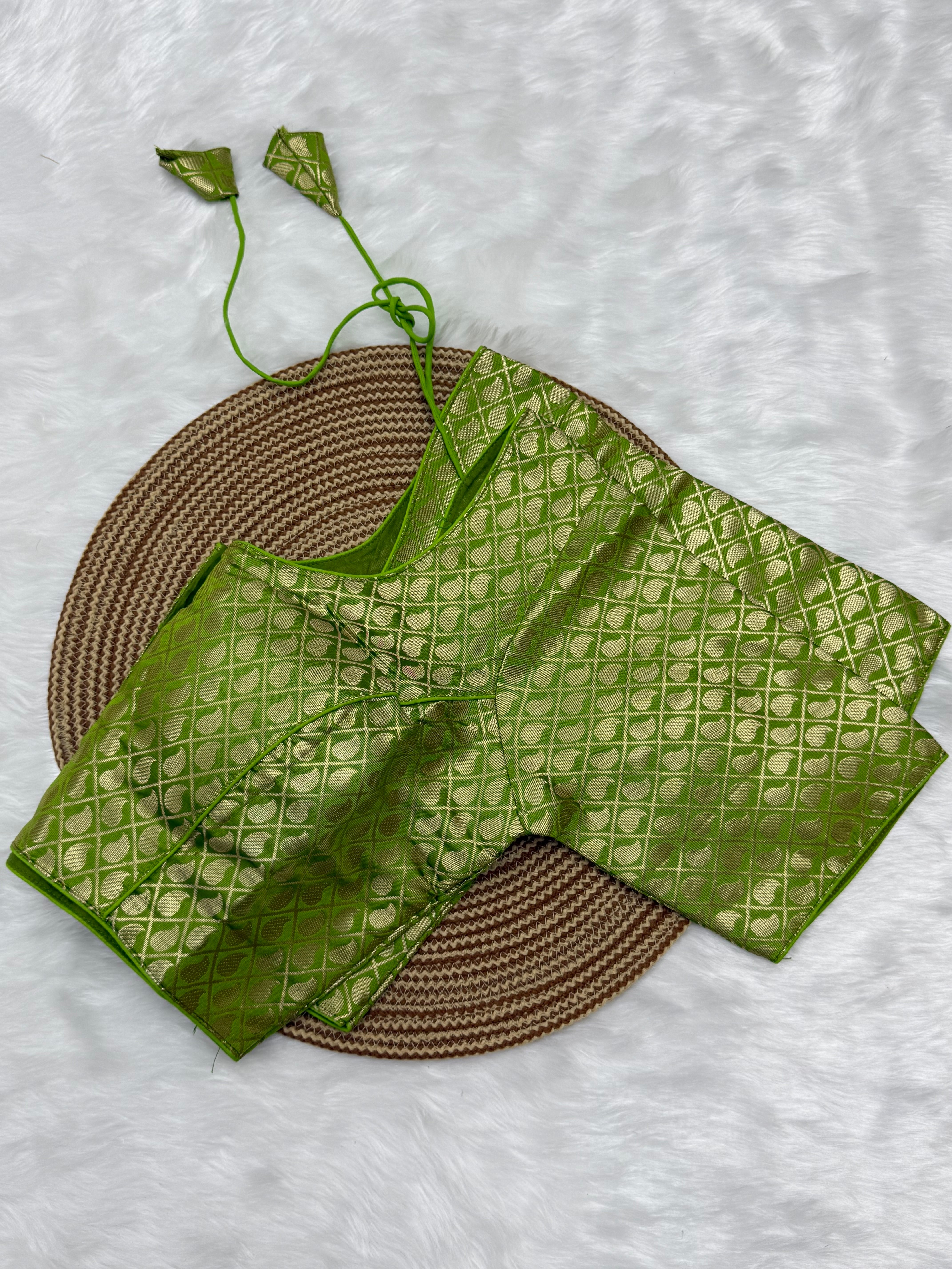 READYMADE JACQUARD SAREE BLOUSE