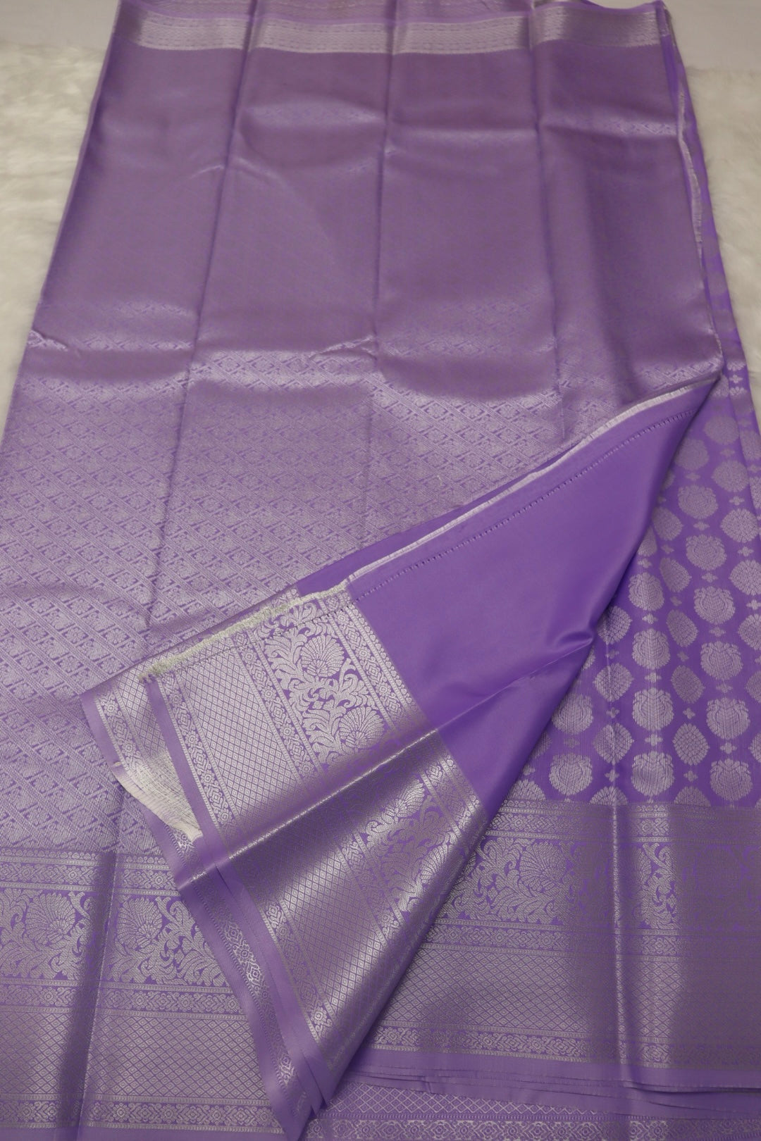 PREMIUM SEMI KANCHI SILK SAREE - LAVENDER