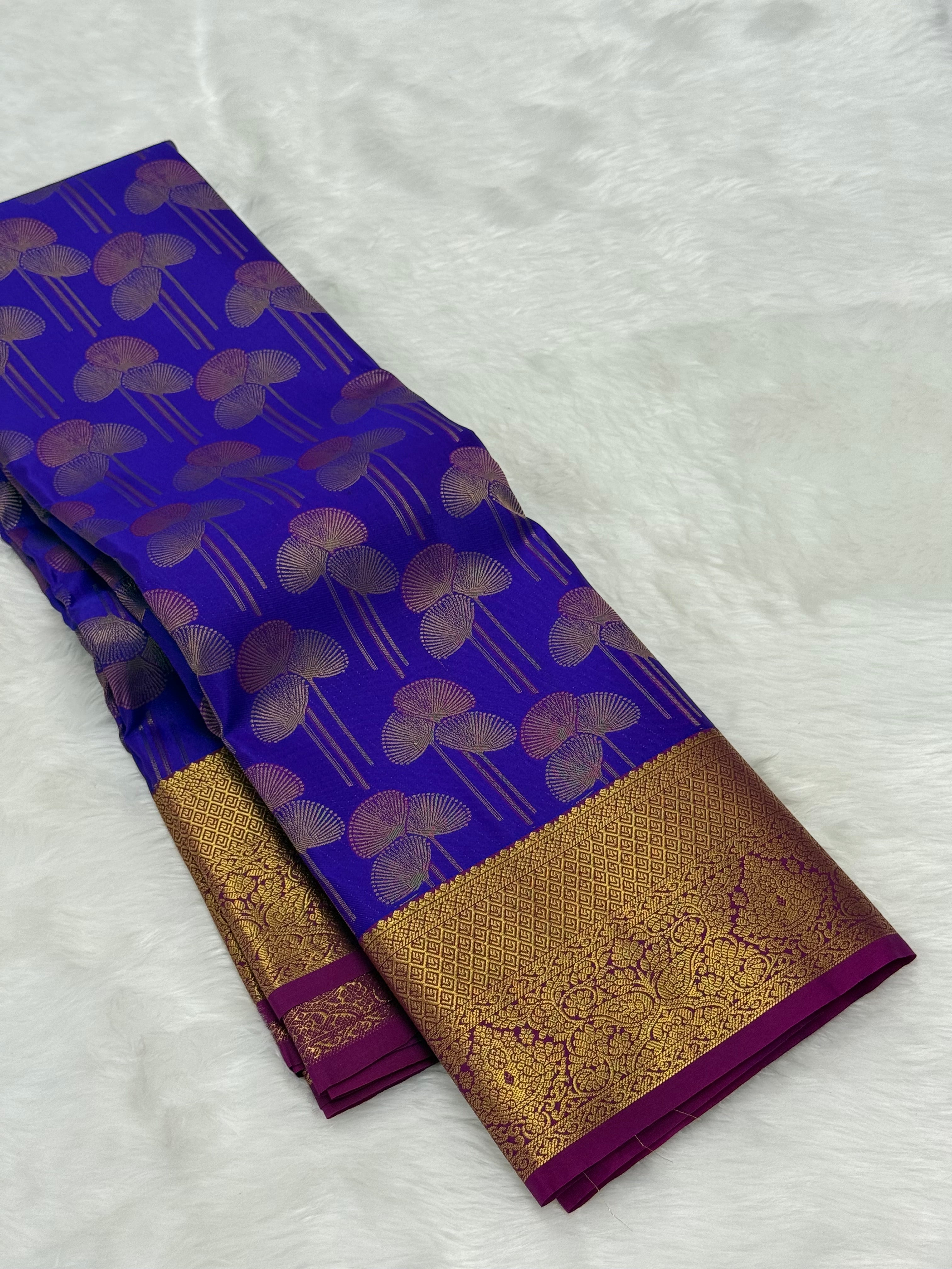 KARUNYA'S SPECIAL PREMIUM  SILK SAREE - DARK VIOLET
